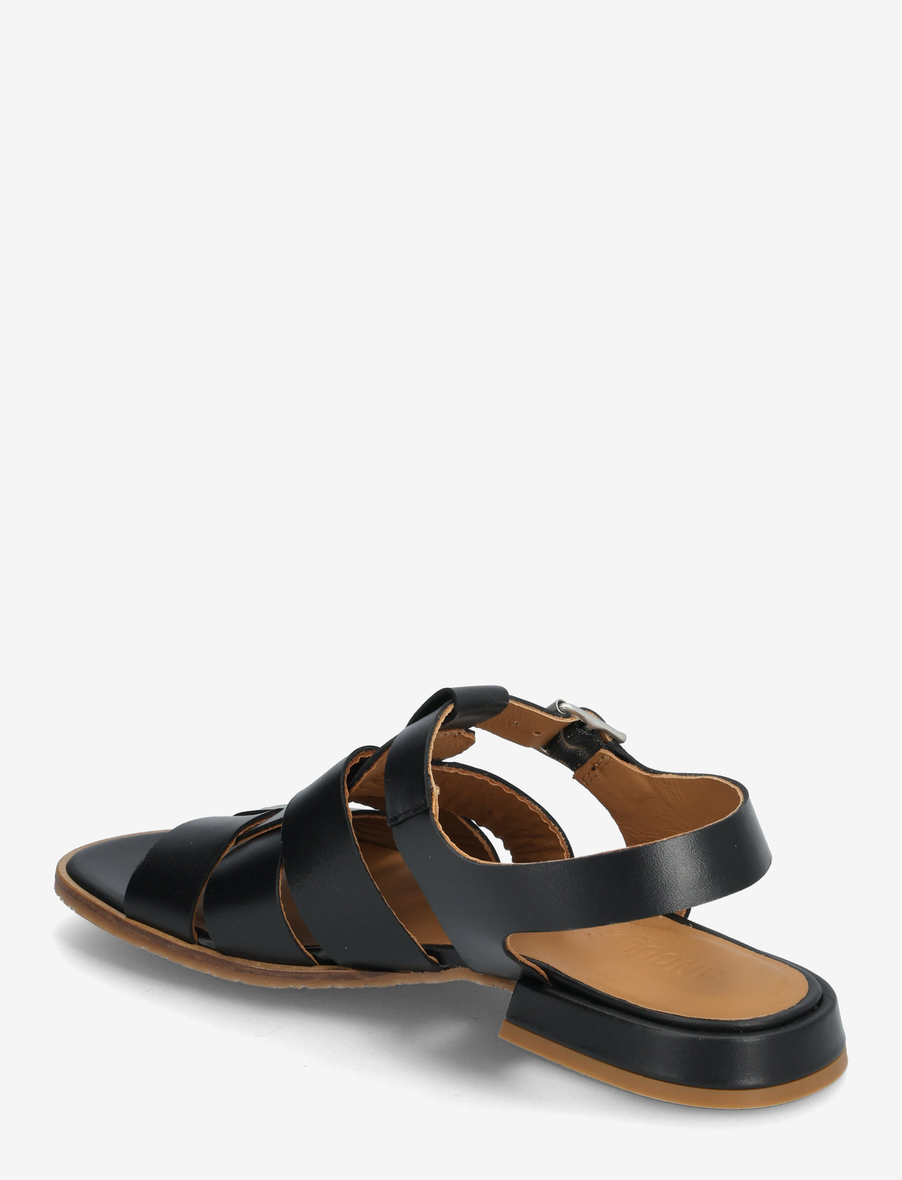 ANGULUS - Sandals - flat  - open toe - op - flat sandals - 1785 black - 2