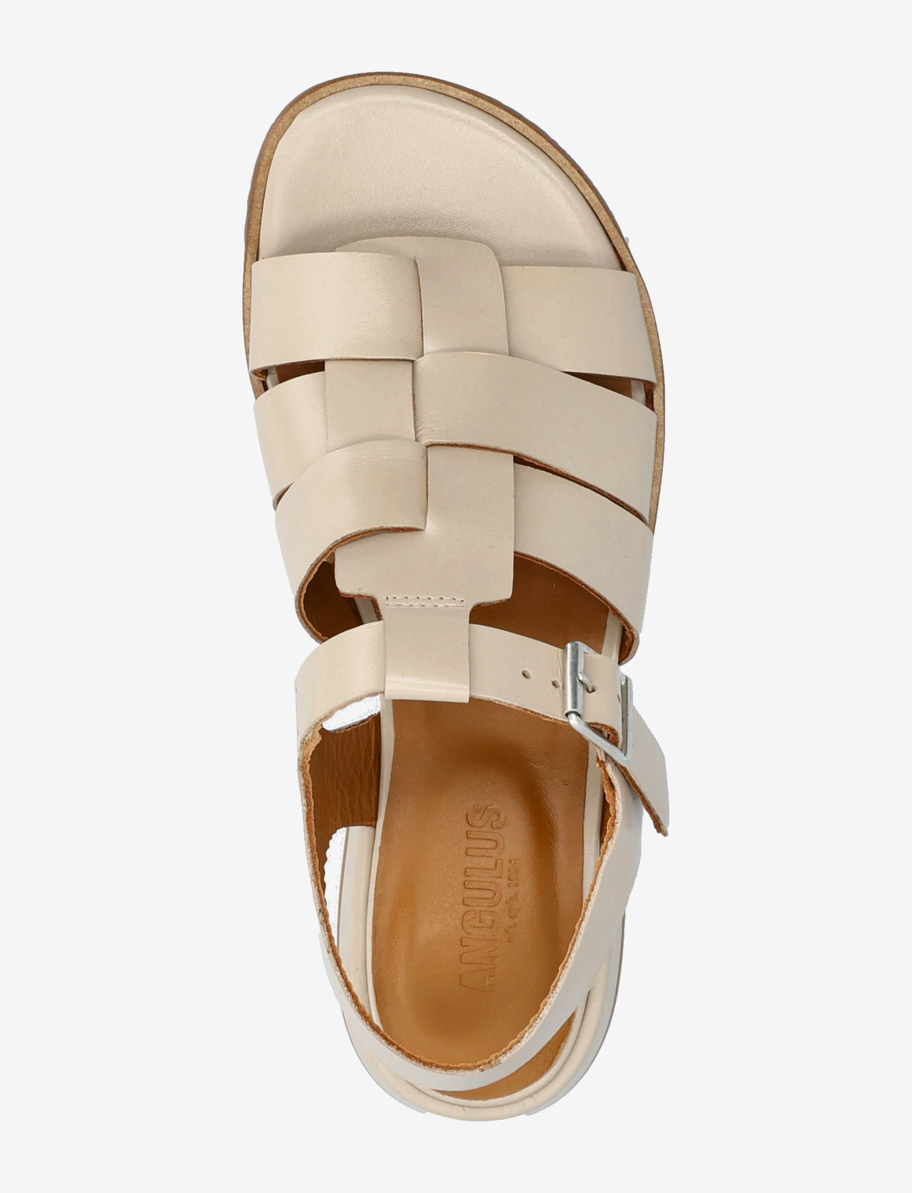 ANGULUS - Sandals - flat  - open toe - op - flade sandaler - 2816 beige - 3
