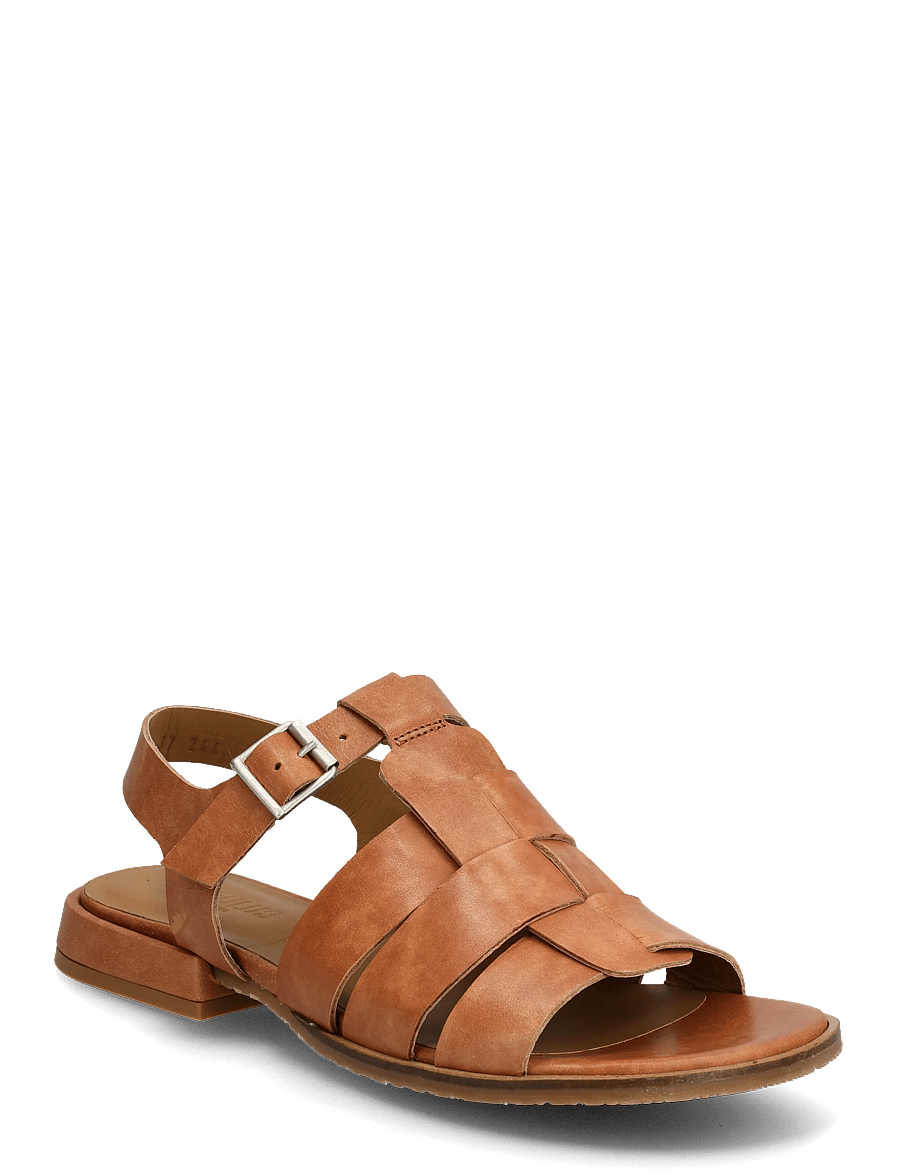 ANGULUS - Sandals - flat - open toe - op - gladiator-sandalen - 3637 tan - 0