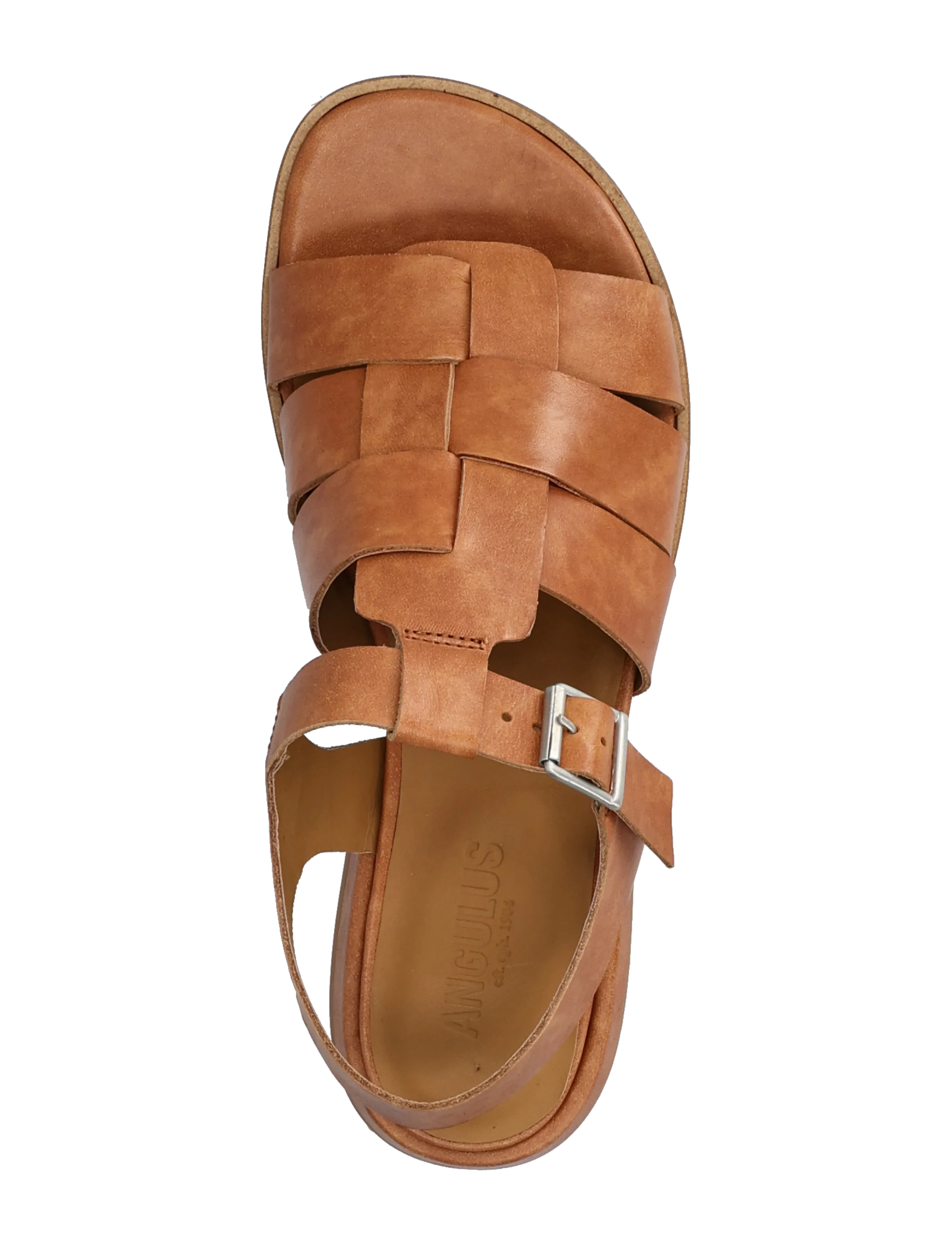 ANGULUS - Sandals - flat  - open toe - op - gladiator-sandalen - 3637 tan - 3