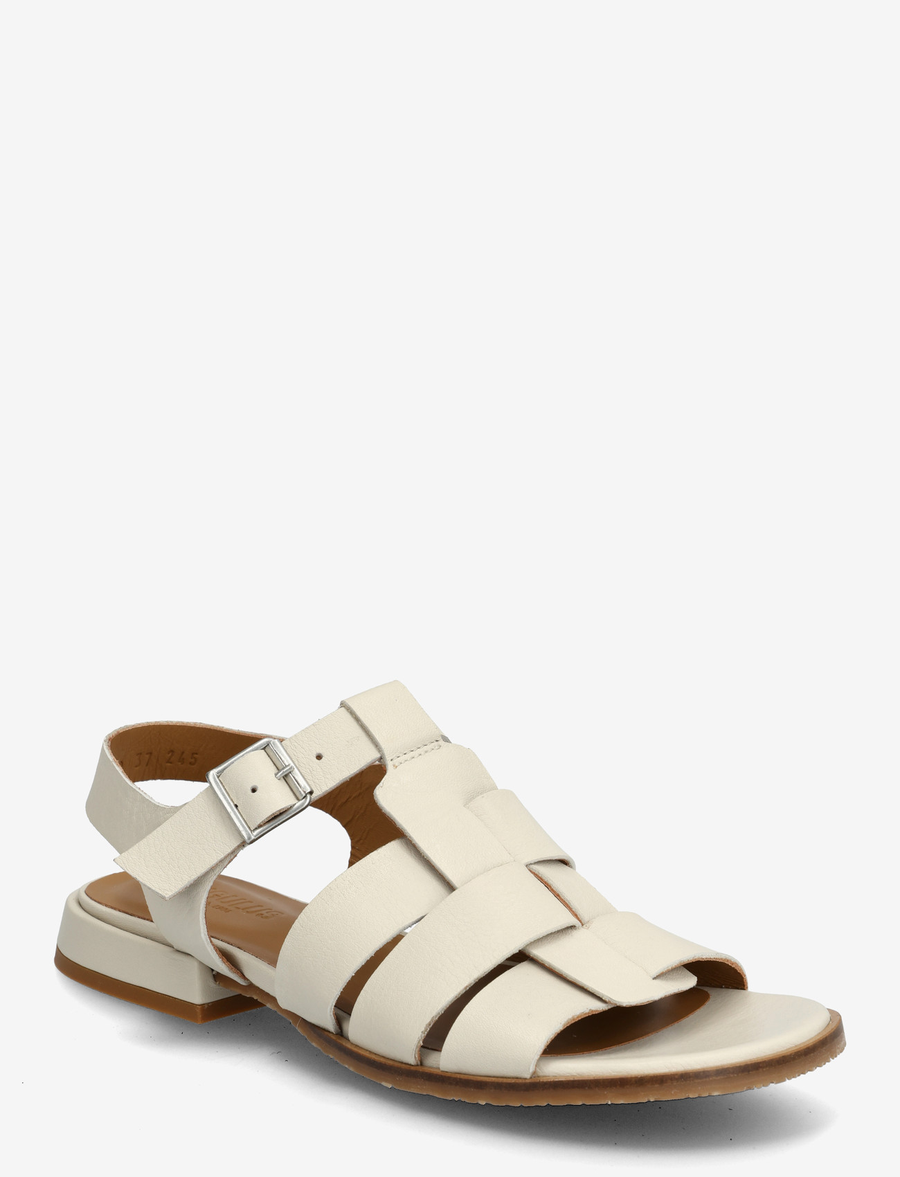 ANGULUS - Sandals - flat  - open toe - op - gladiator-sandalen - 4636 oatmilk - 0