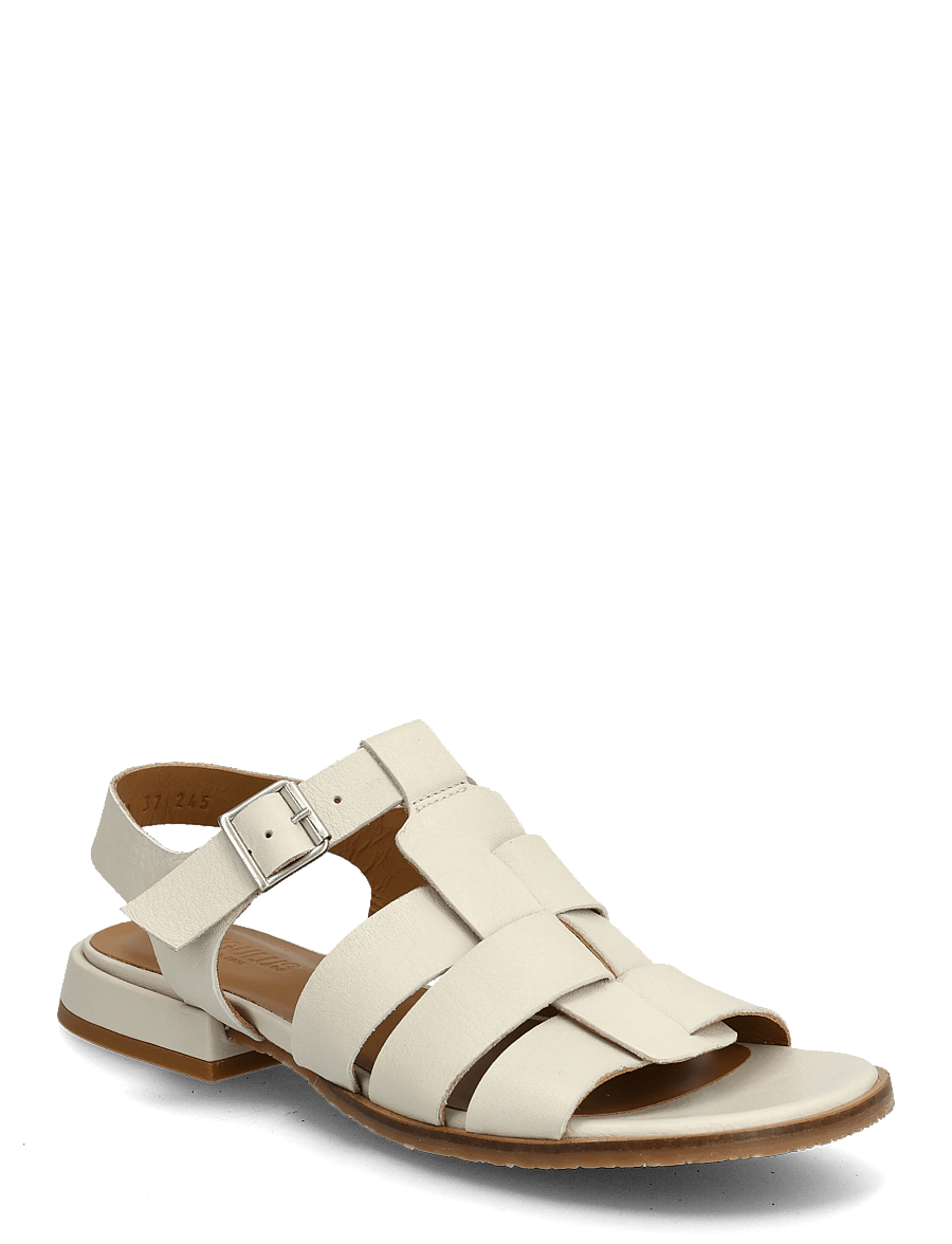ANGULUS - Sandals - flat - open toe - op - gladiatorsandaler - 4636 oatmilk - 0