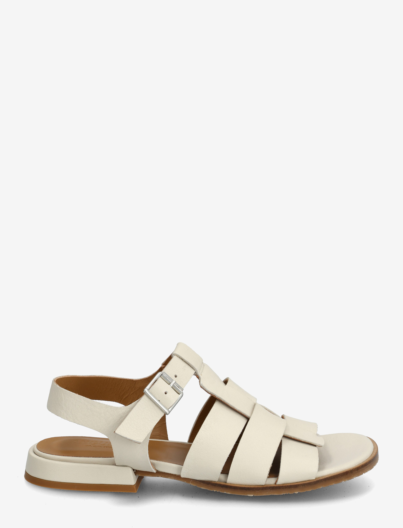 ANGULUS - Sandals - flat  - open toe - op - gladiator-sandalen - 4636 oatmilk - 1