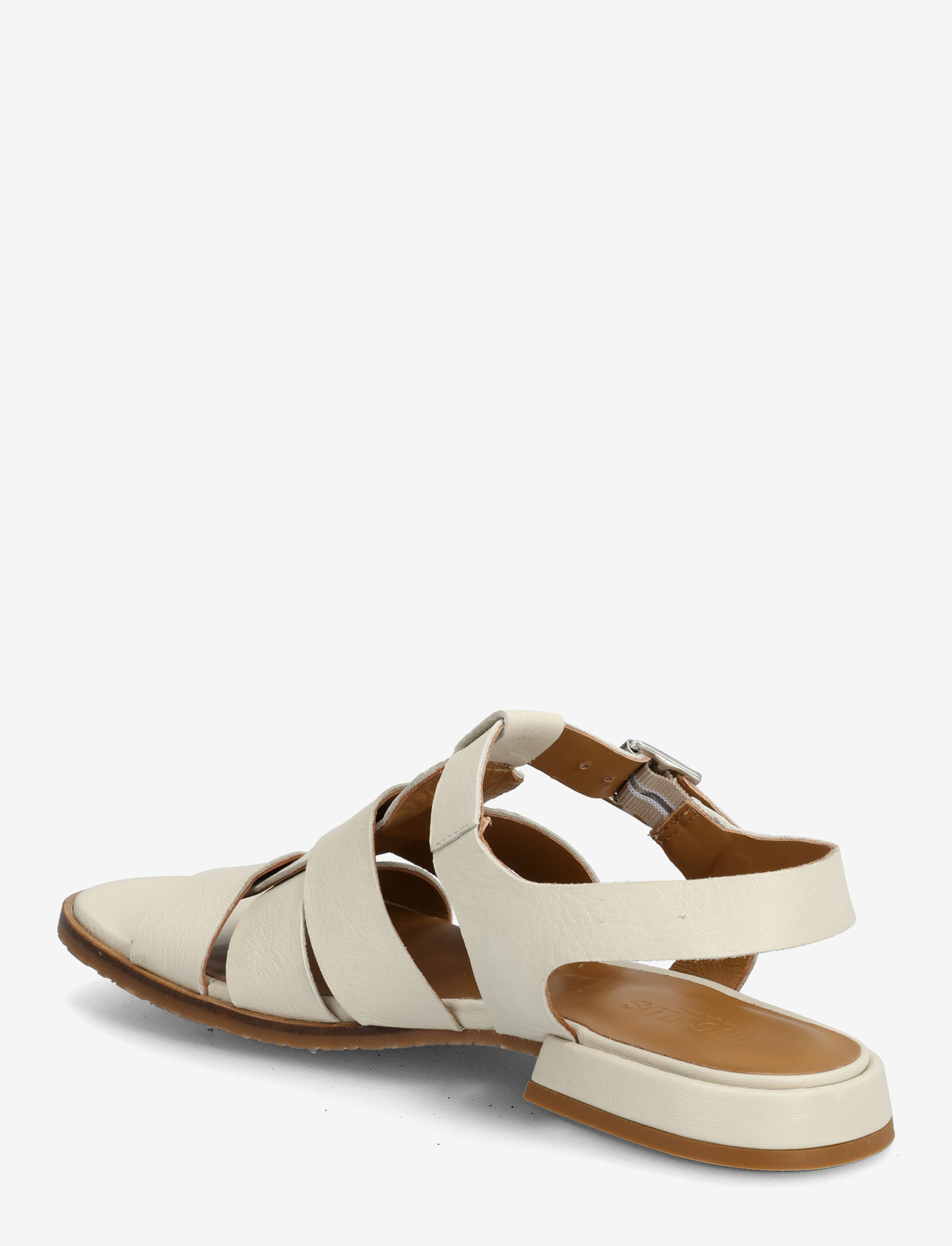 ANGULUS - Sandals - flat  - open toe - op - gladiator-sandalen - 4636 oatmilk - 2