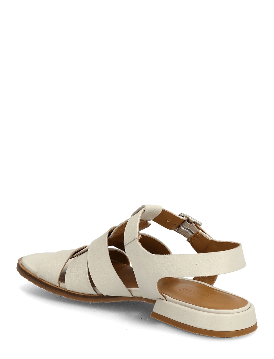 ANGULUS - Sandals - flat - open toe - op - gladiatorsandaler - 4636 oatmilk - 2