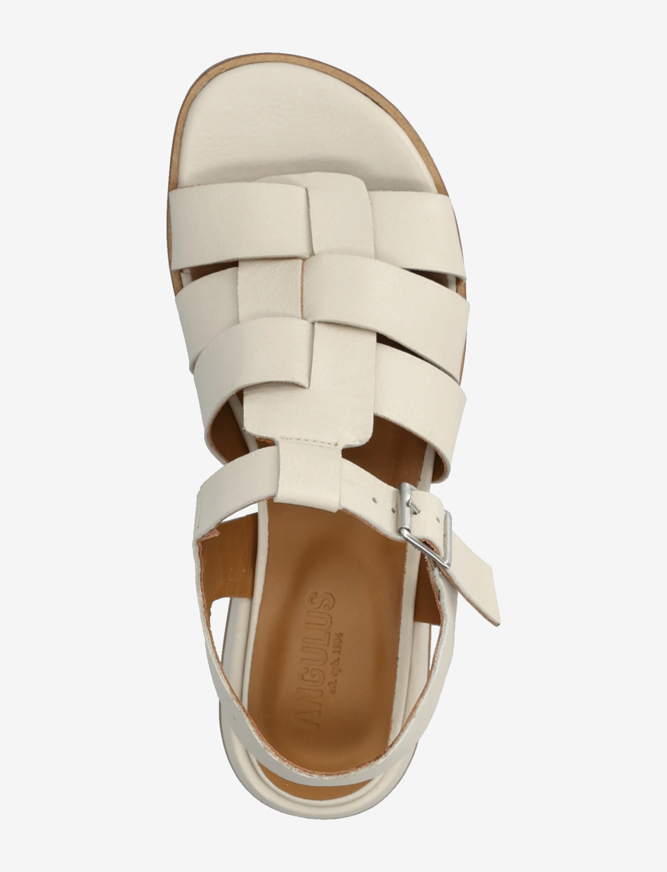 ANGULUS - Sandals - flat  - open toe - op - gladiator-sandalen - 4636 oatmilk - 3