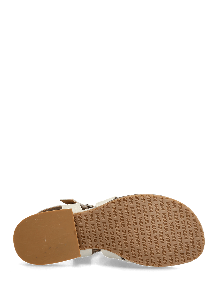 ANGULUS - Sandals - flat - open toe - op - gladiatorsandaler - 4636 oatmilk - 4