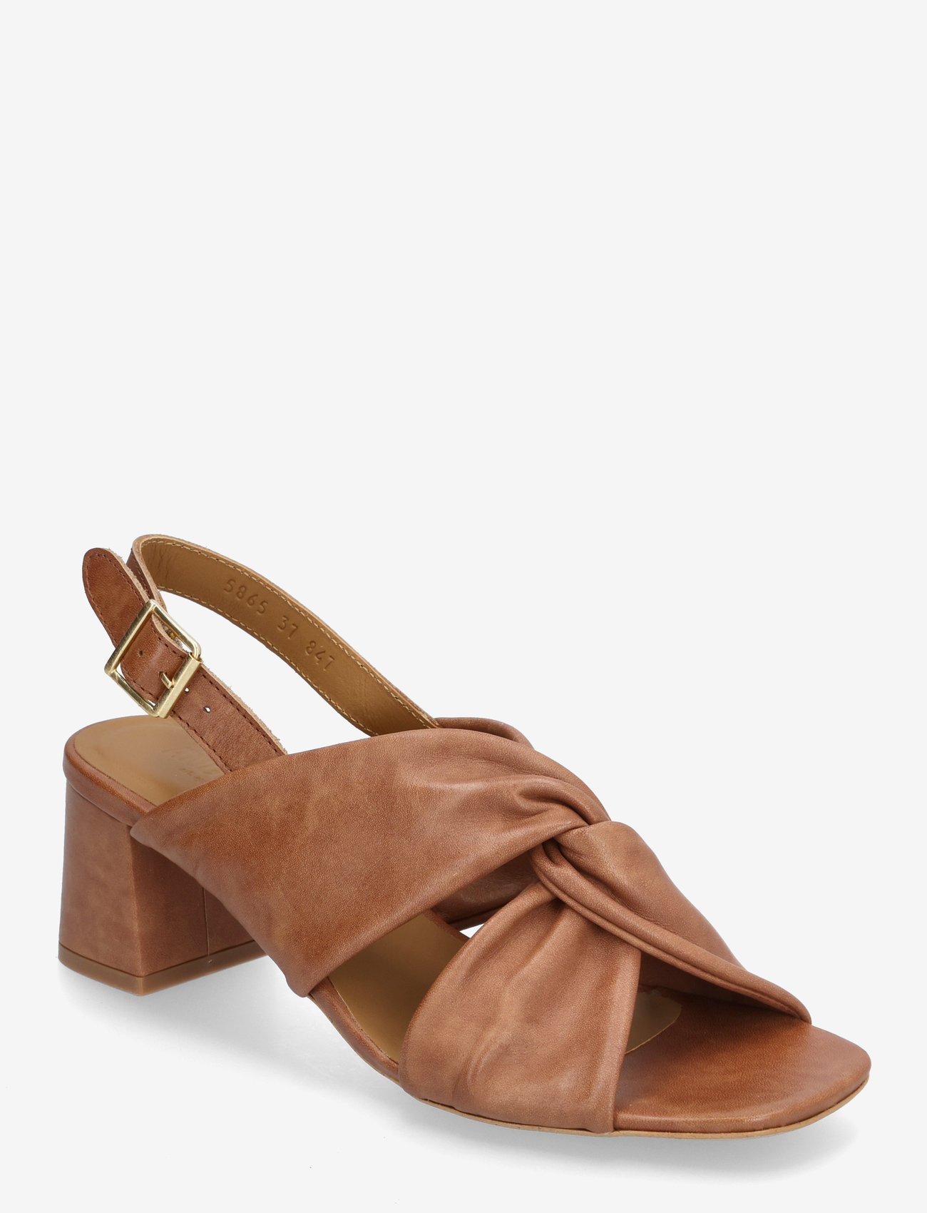 ANGULUS - Sandals - Block heels - sandaletten - 3634 tan - 0