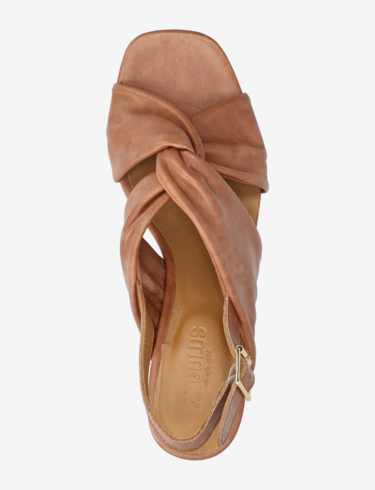 ANGULUS - Sandals - Block heels - sandaletten - 3634 tan - 3