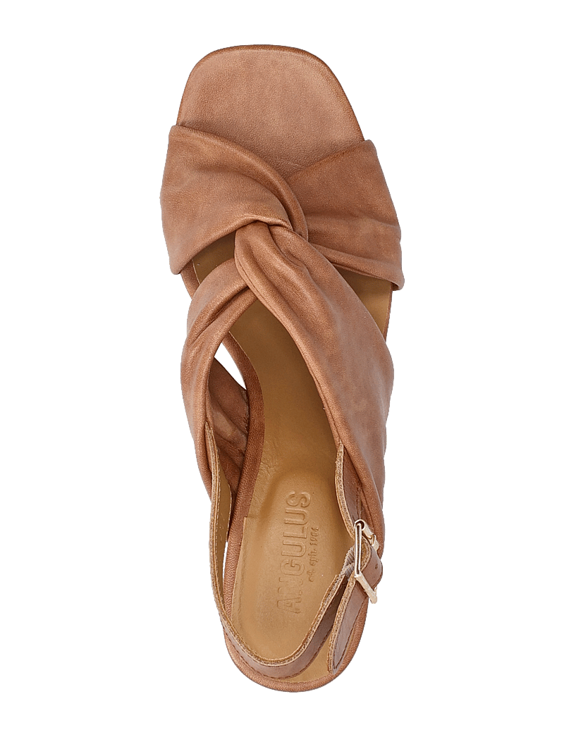 ANGULUS - Sandals - Block heels - sandaletter - 3634 tan - 3