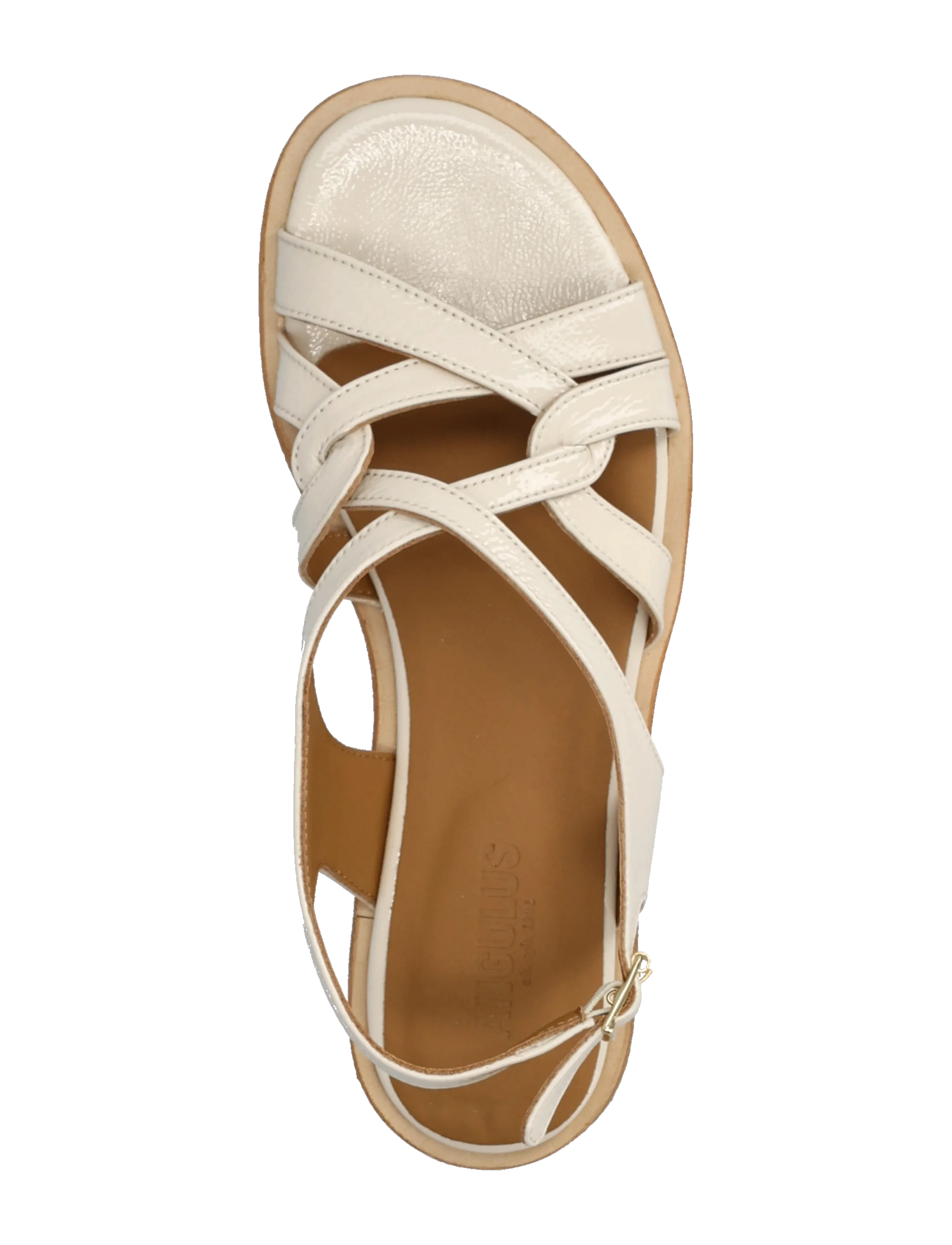 ANGULUS - Sandals - flat - kontsata sandaalid - 3285 buttermilk - 3