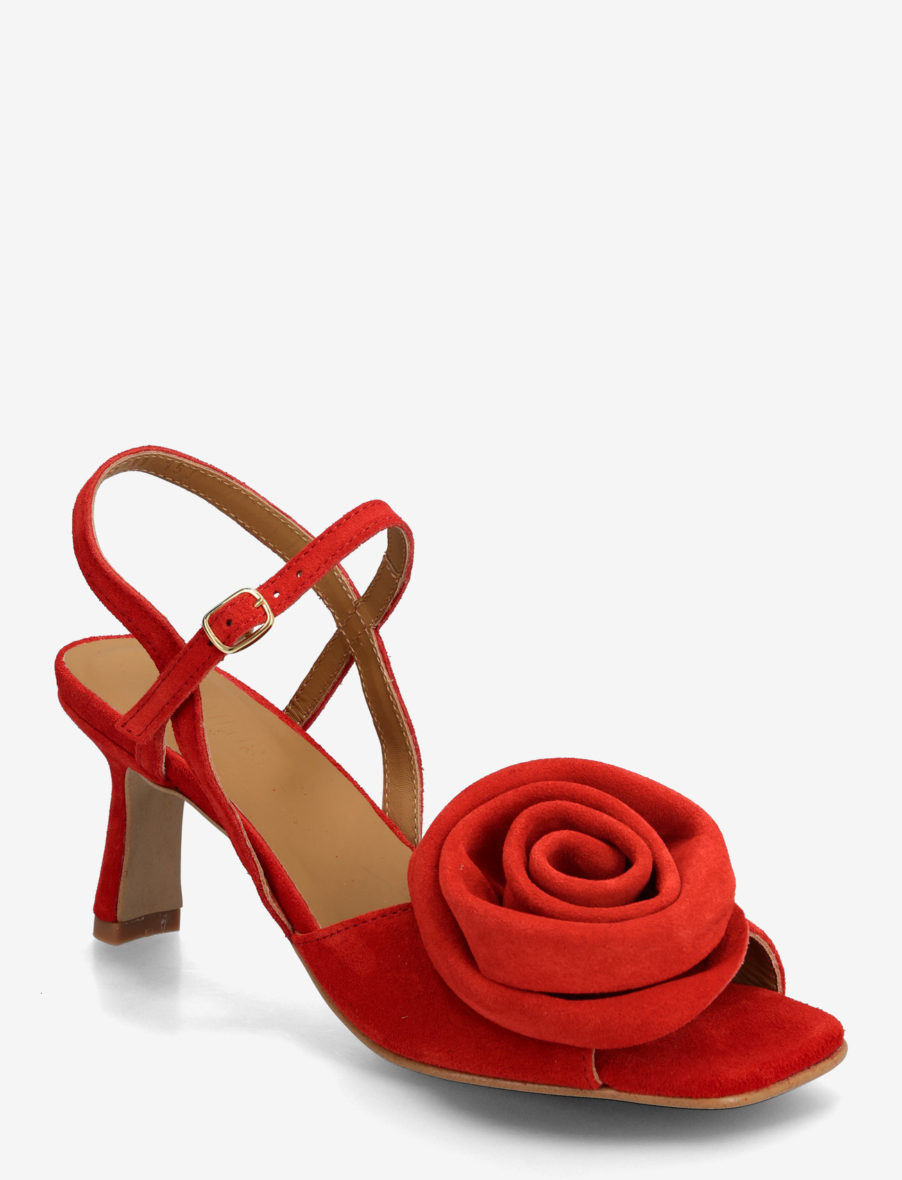 ANGULUS - Sandals - Block heels - sandaletten - 4608 red coral - 0