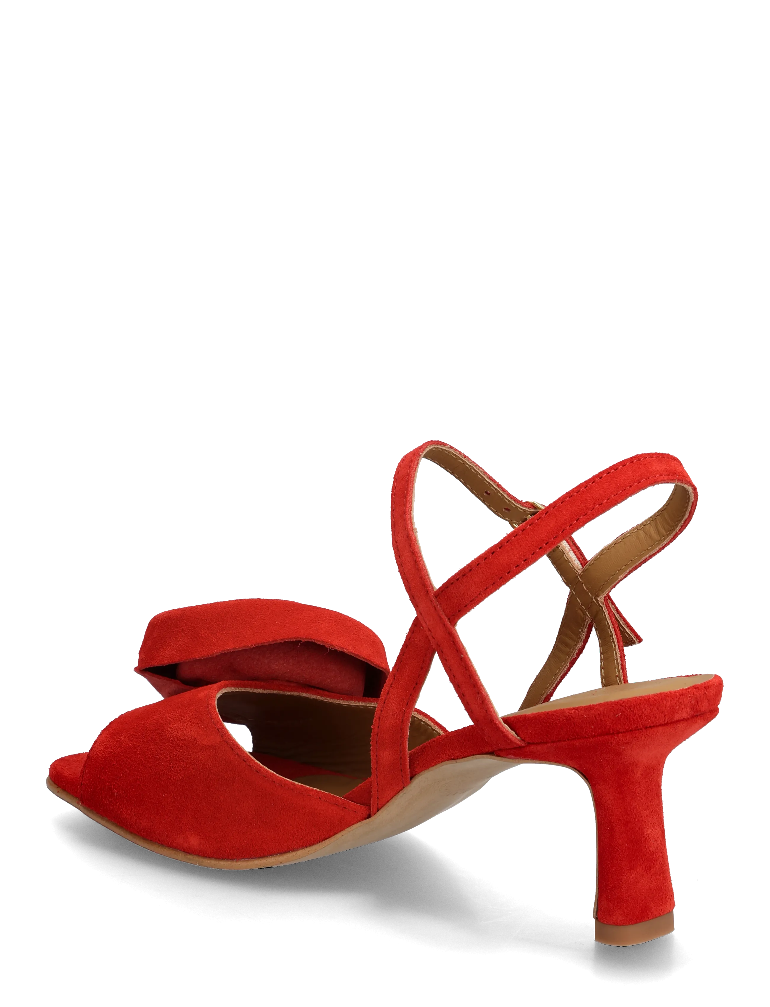 ANGULUS - Sandals - Block heels - sandaletten - 4608 red coral - 2