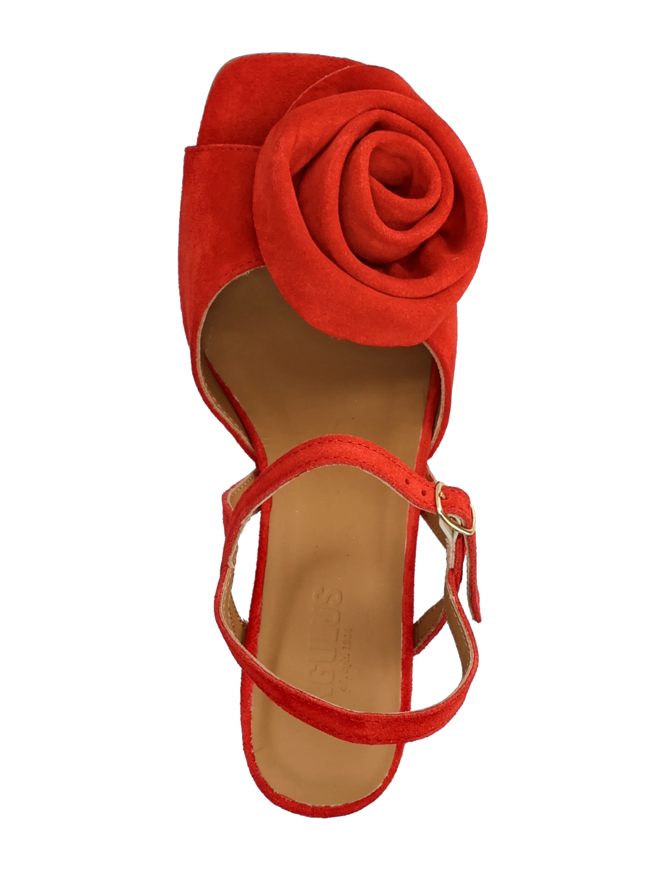 ANGULUS - Sandals - Block heels - sandaletten - 4608 red coral - 3