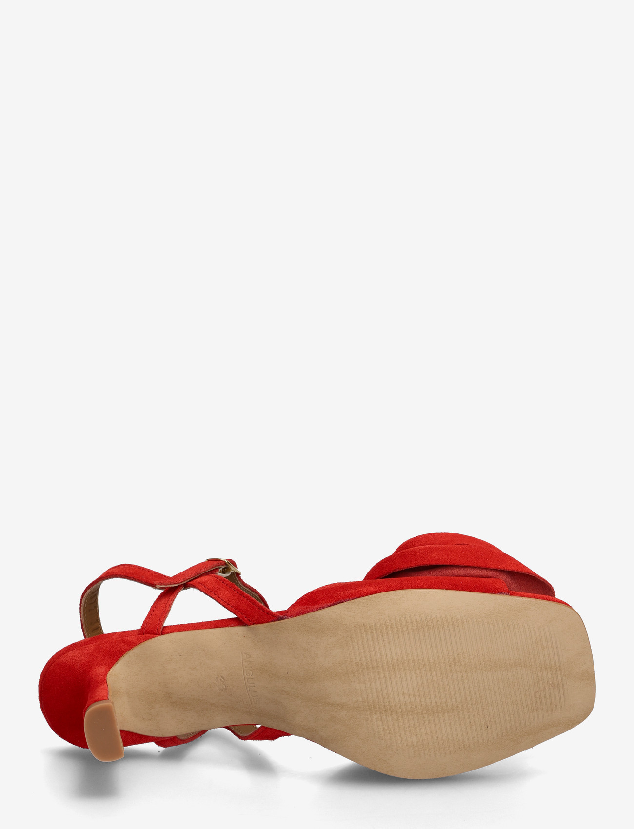 ANGULUS - Sandals - Block heels - sandaletten - 4608 red coral - 4