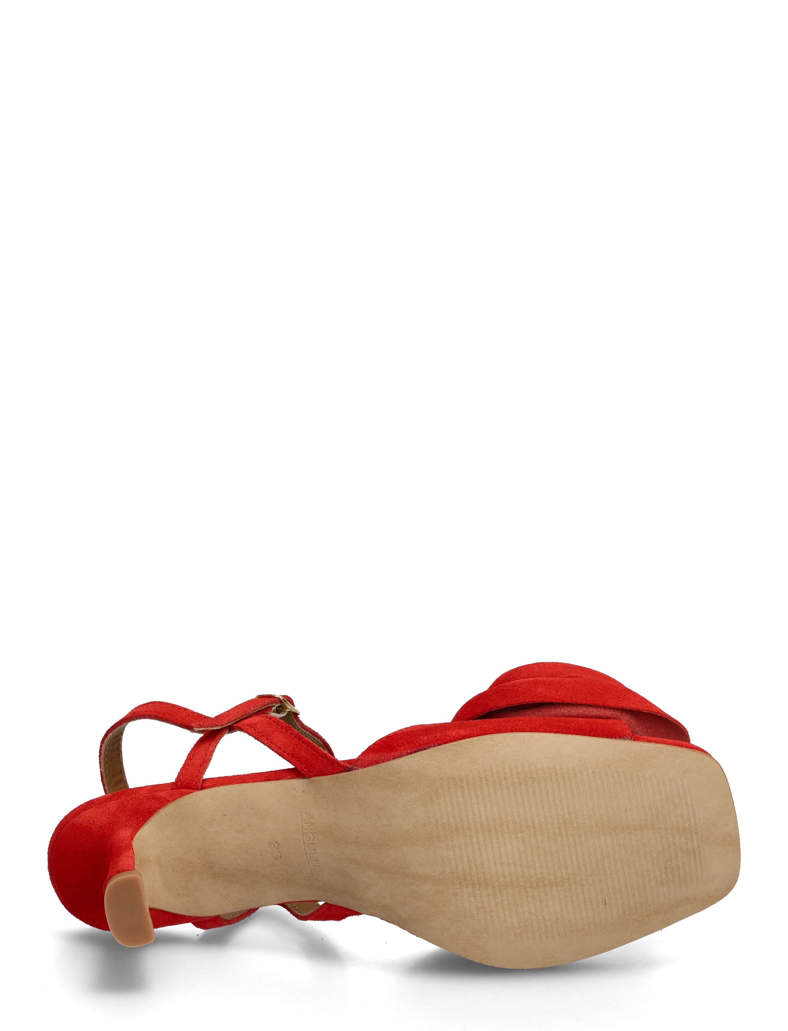 ANGULUS - Sandals - Block heels - sandaletten - 4608 red coral - 4