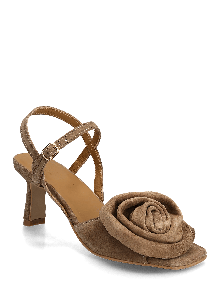 ANGULUS - Sandals - Block heels - hauts talons - 4638 dessert - 1