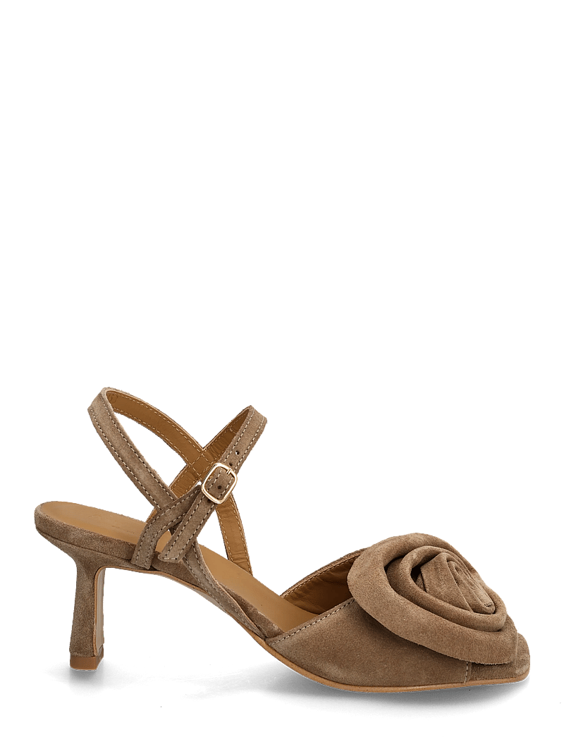 ANGULUS - Sandals - Block heels - sandaletten - 4638 dessert - 2