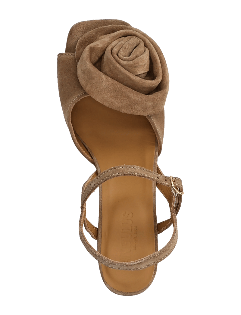 ANGULUS - Sandals - Block heels - sandaletten - 4638 dessert - 4