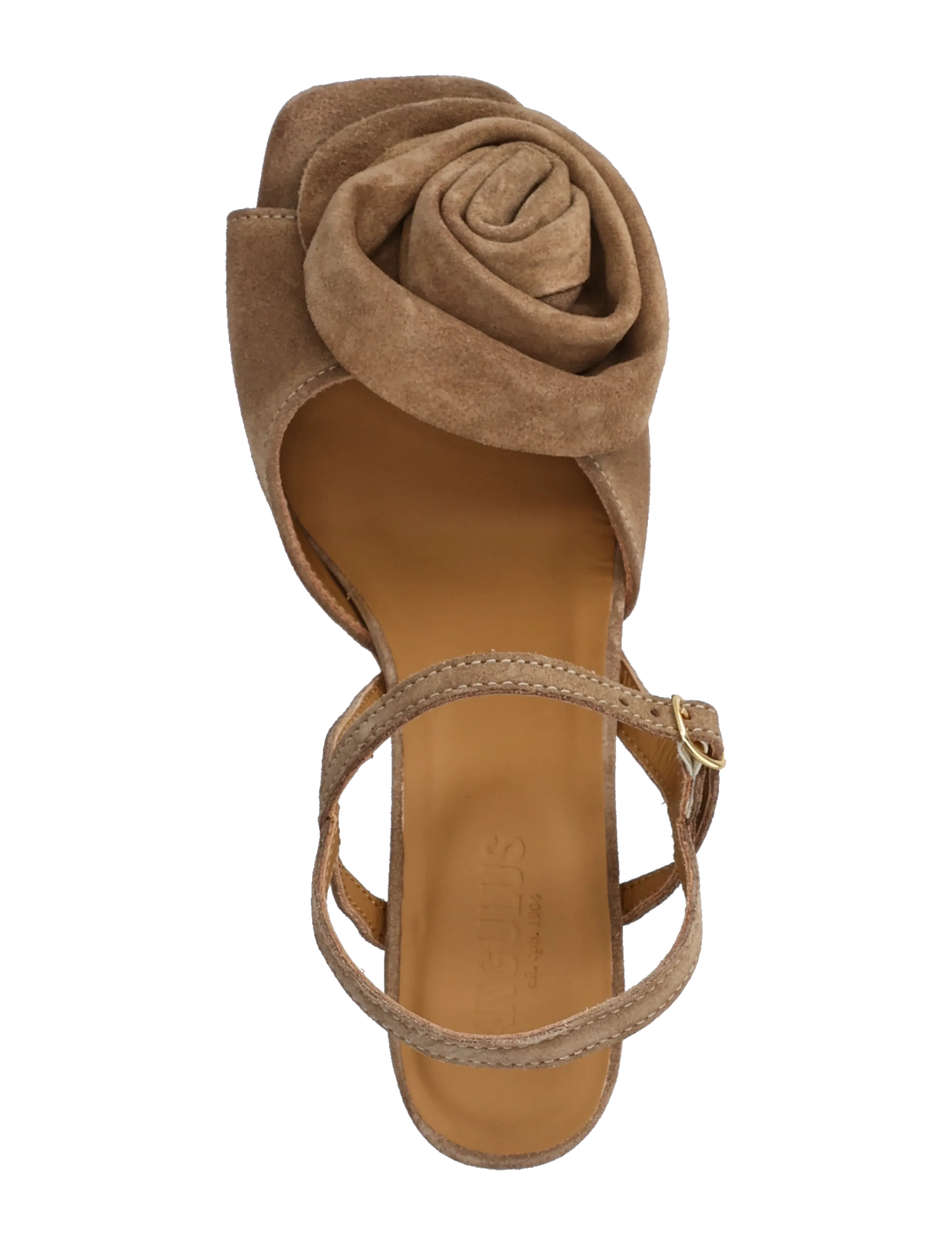 ANGULUS - Sandals - Block heels - hauts talons - 4638 dessert - 4