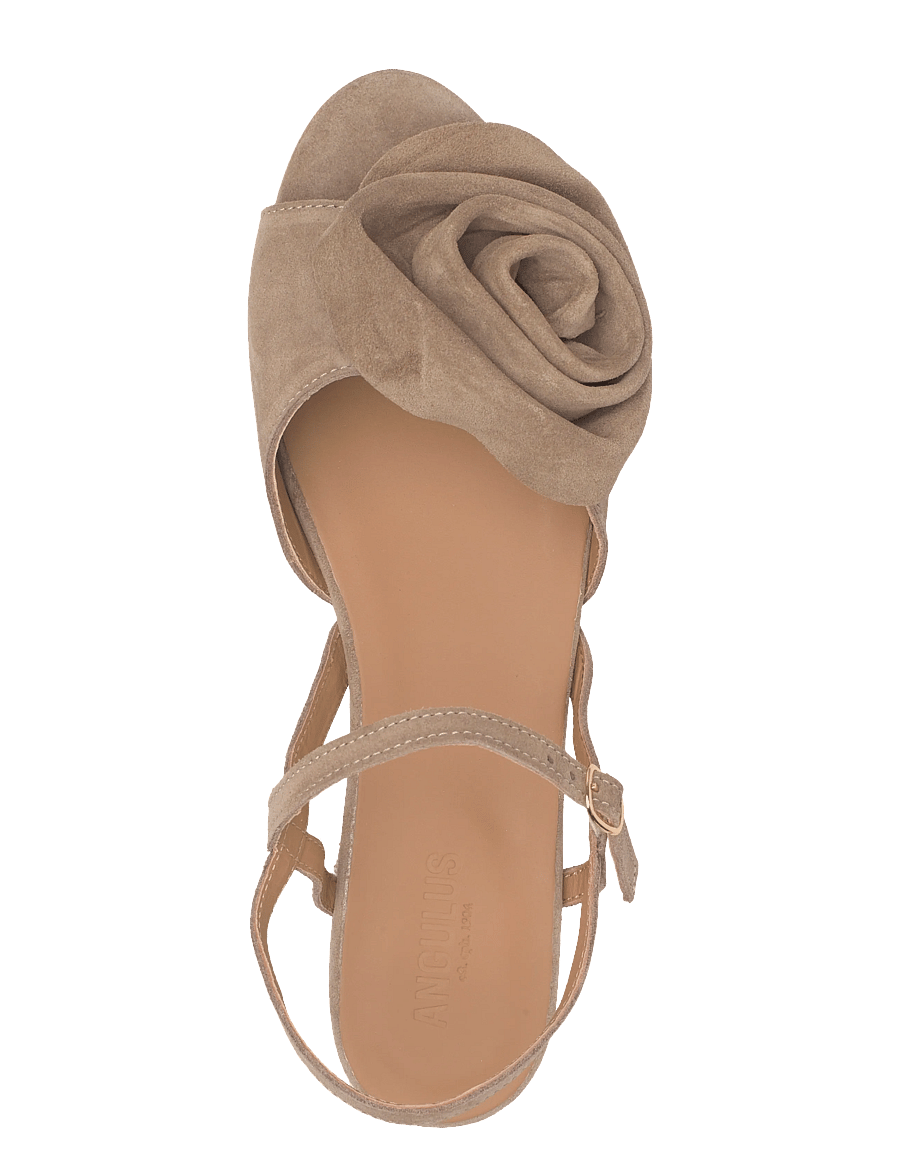 ANGULUS - Sandals - flat - platta sandaler - 4638 dessert - 3
