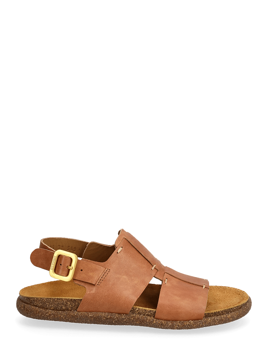 ANGULUS - Sandals - flat - open toe - op - matalat sandaalit - 3637 tan - 1