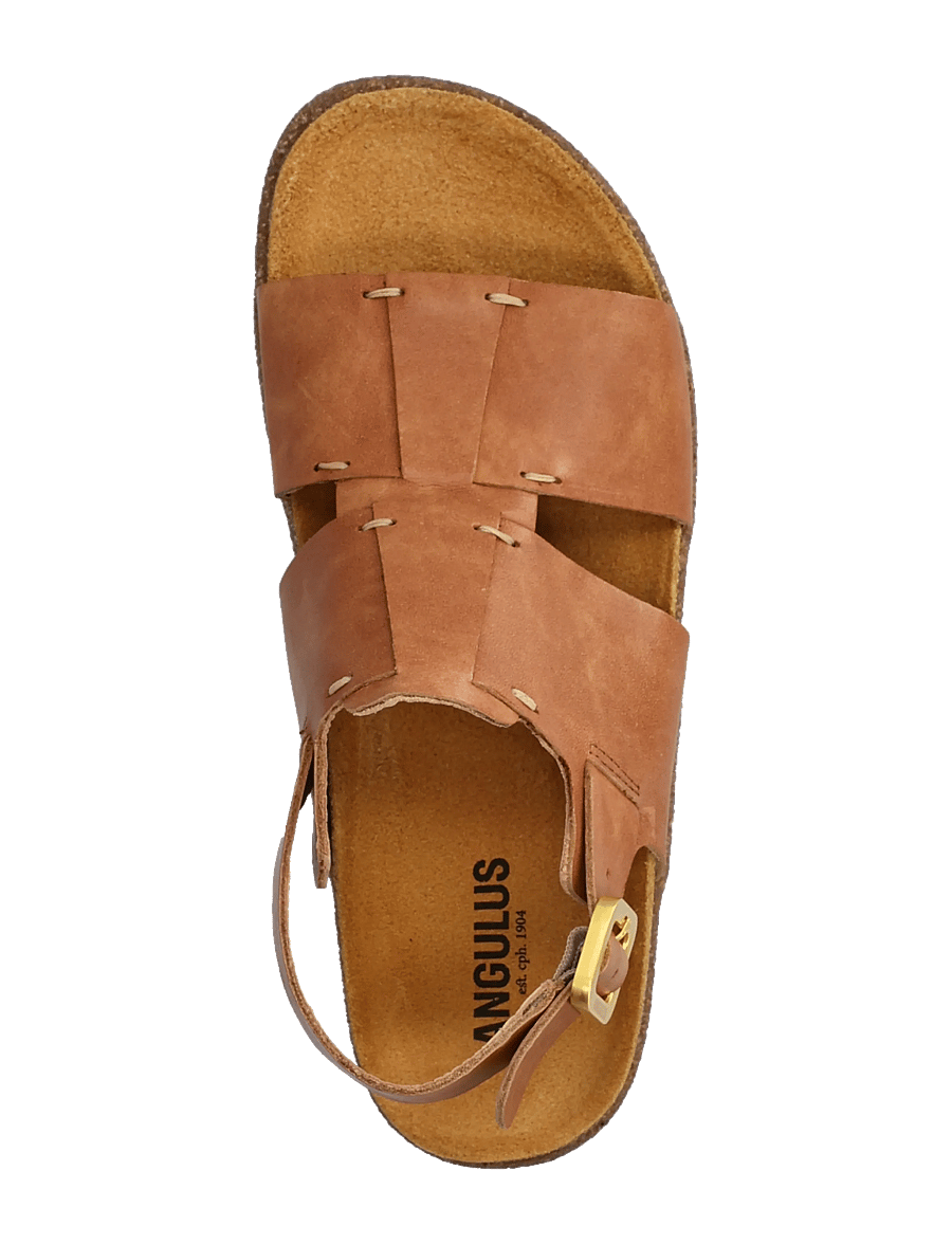 ANGULUS - Sandals - flat - open toe - op - matalat sandaalit - 3637 tan - 3