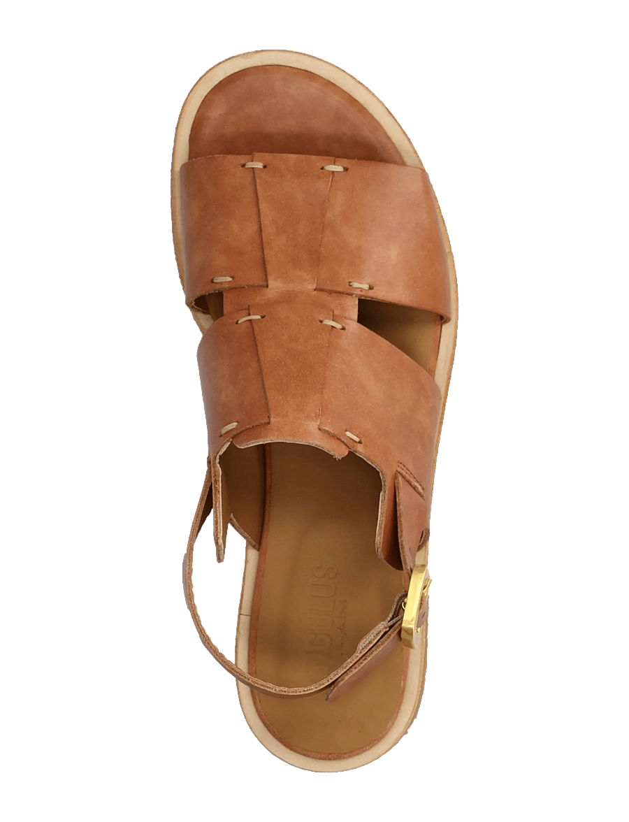 ANGULUS - Sandals - flat - flache sandalen - 3637 tan - 3