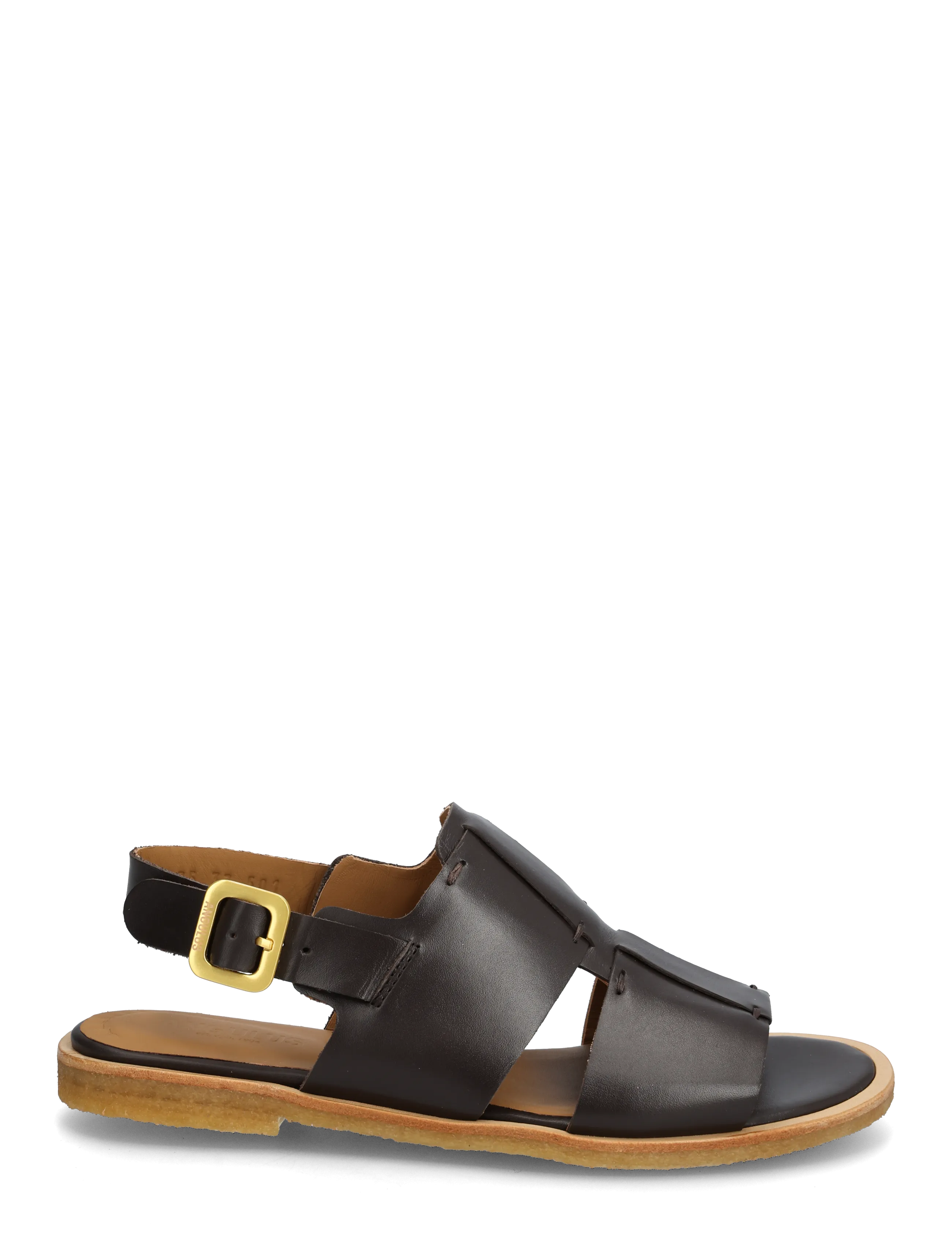 ANGULUS - Sandals - flat - lygiapadės basutės - 3639 dark brown - 1