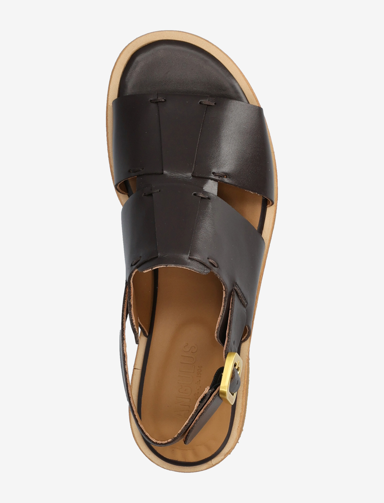 ANGULUS - Sandals - flat - flat sandals - 3639 dark brown - 3