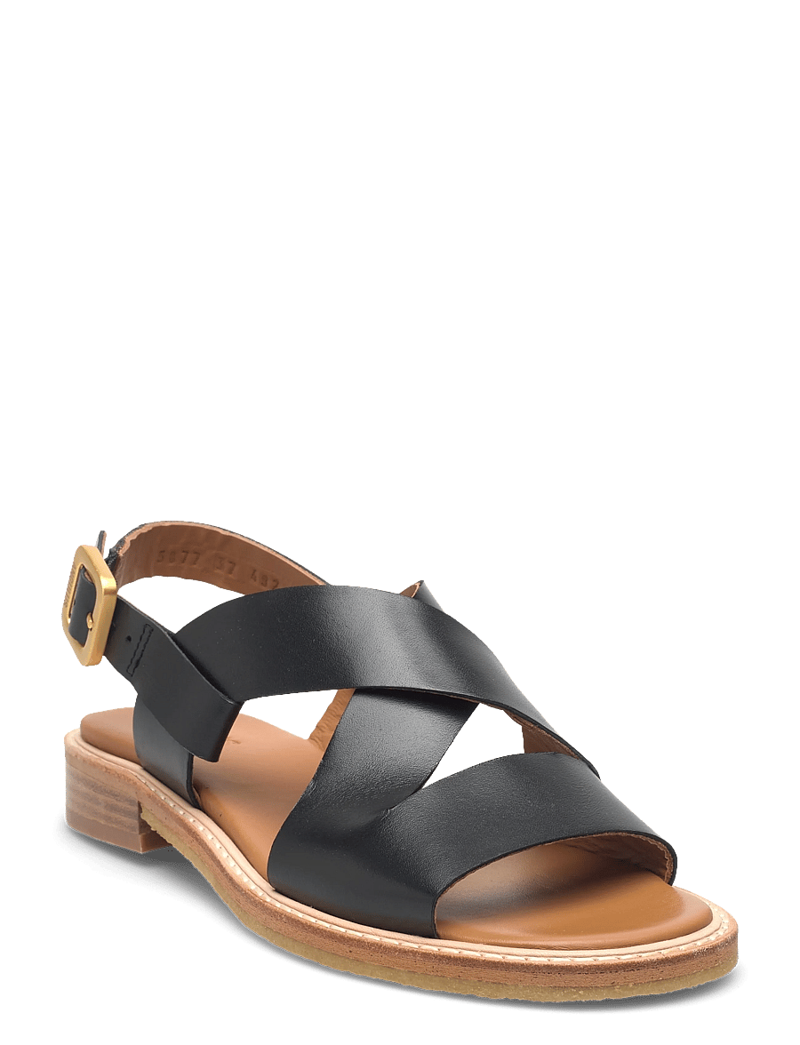 ANGULUS - Sandals - flat - open toe - op - flat sandals - 1785 black - 0