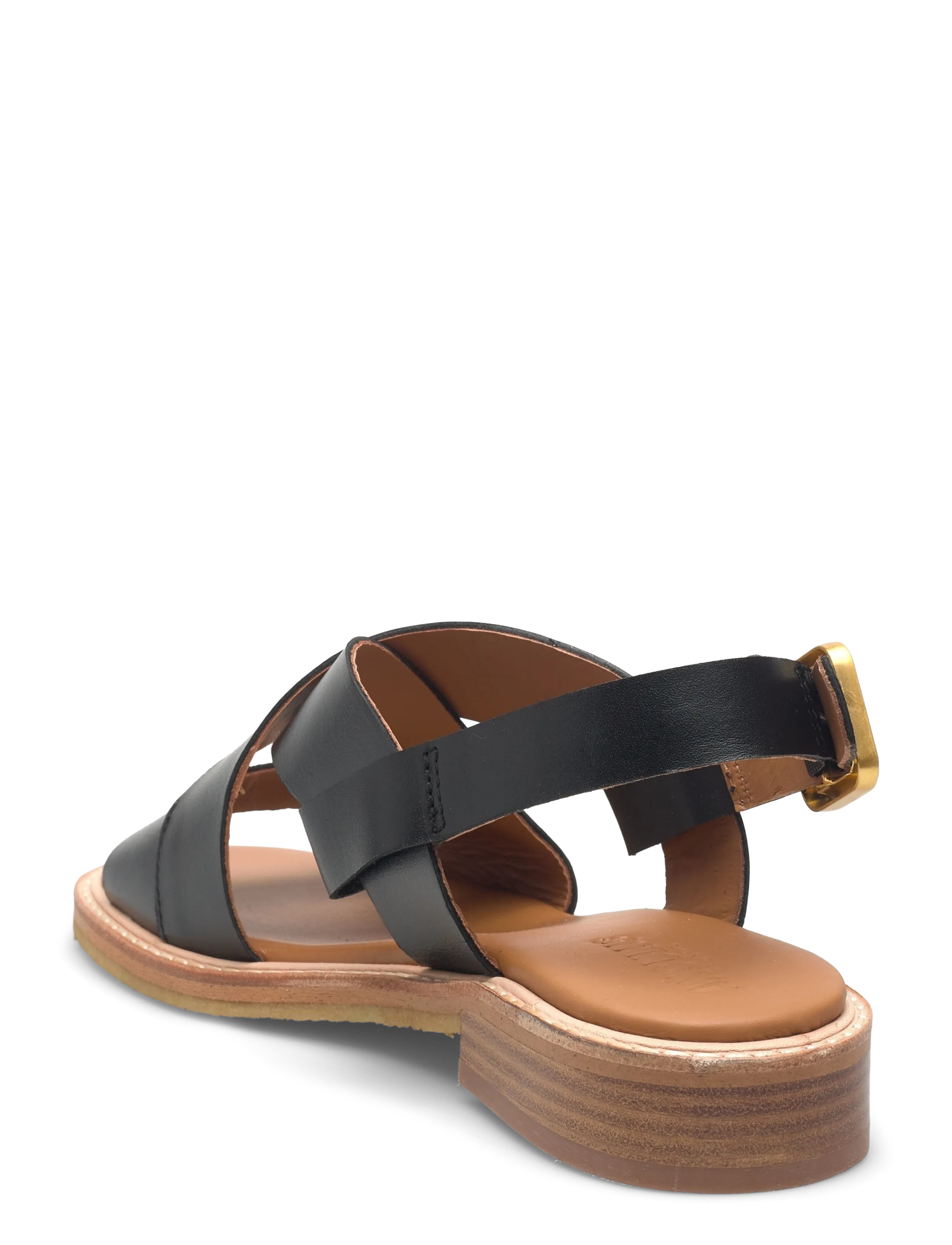 ANGULUS - Sandals - flat  - open toe - op - flat sandals - 1785 black - 2
