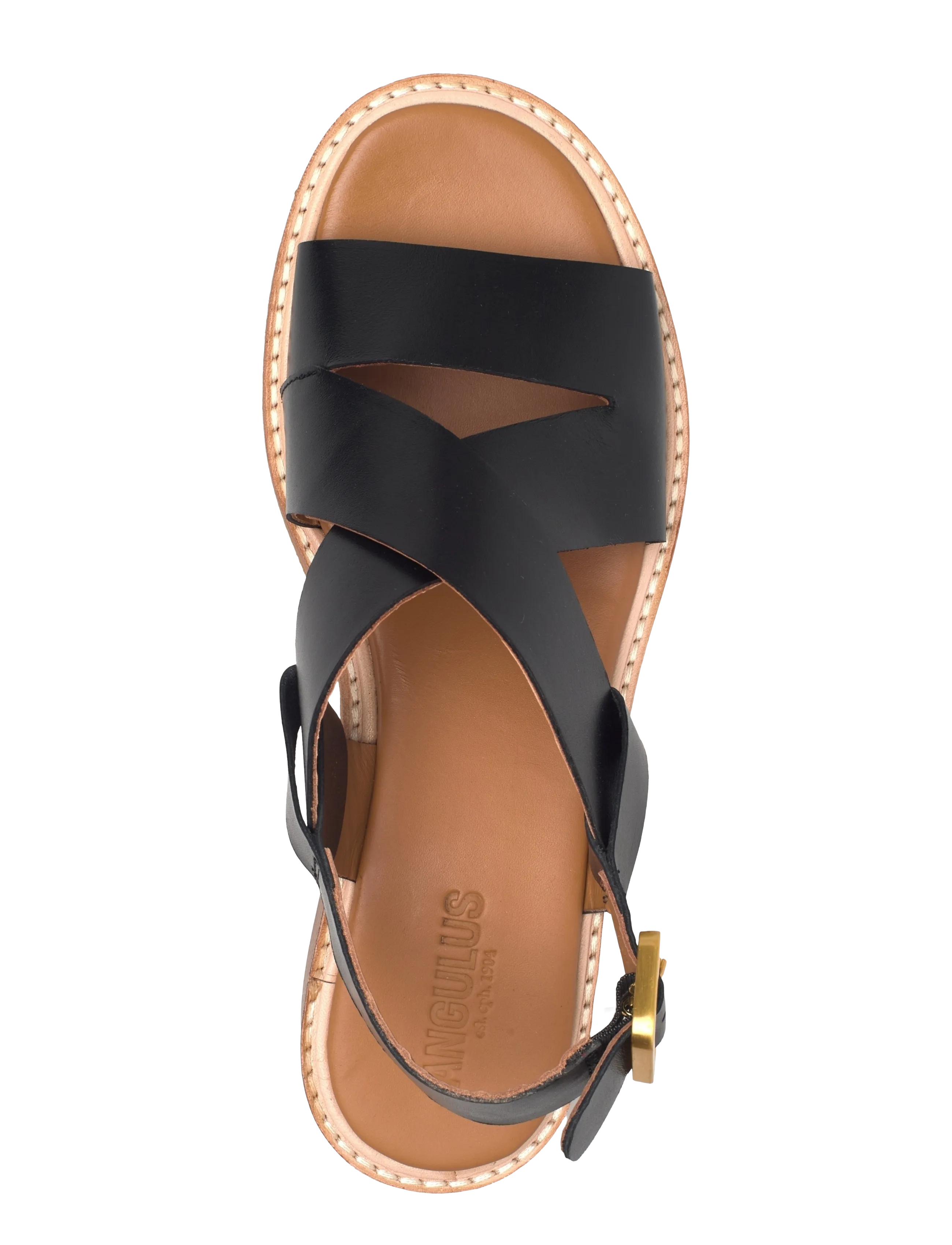 ANGULUS - Sandals - flat  - open toe - op - flat sandals - 1785 black - 3