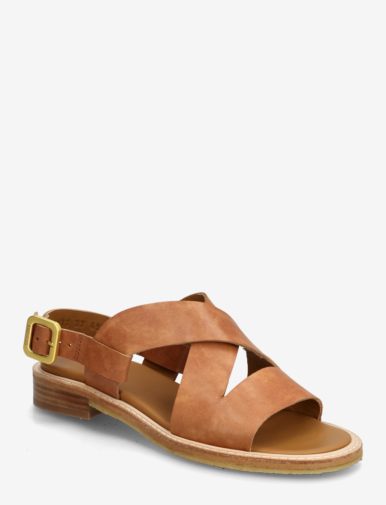 ANGULUS - Sandals - flat  - open toe - op - flat sandals - 3637 tan - 1