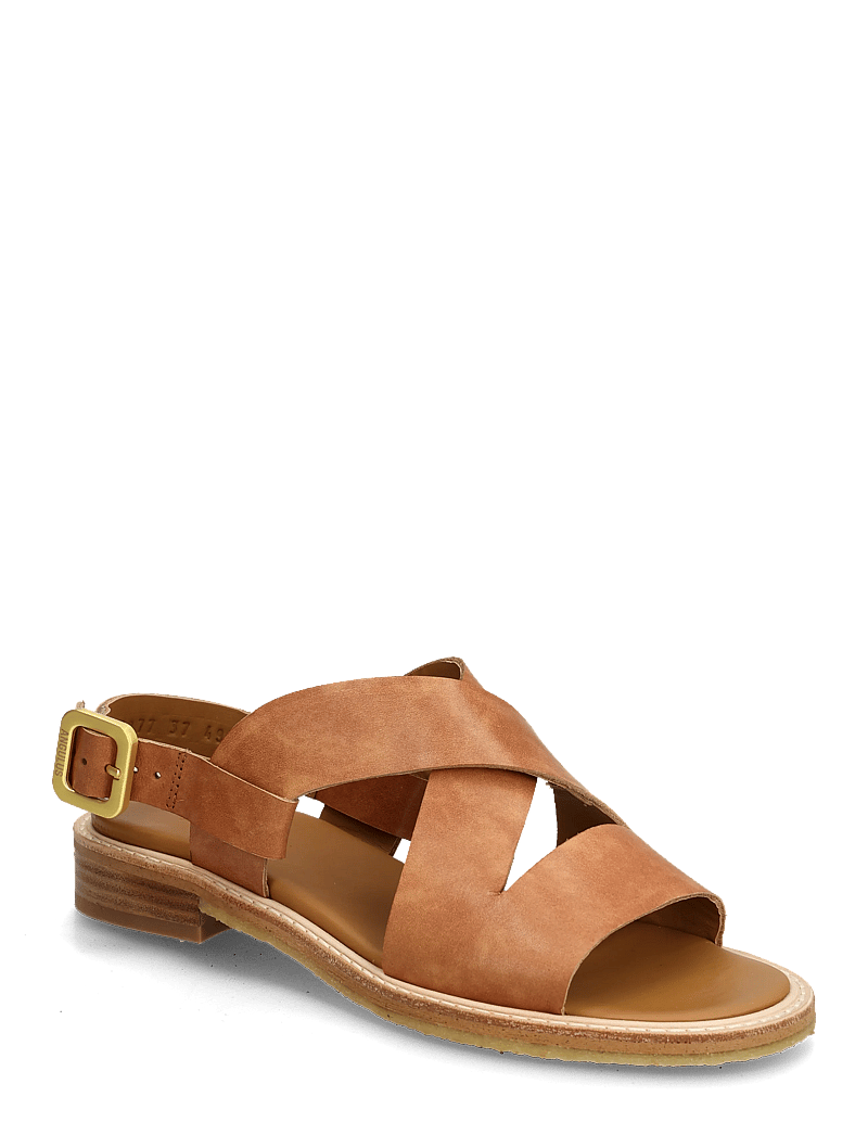 ANGULUS - Sandals - flat - open toe - op - flat sandals - 3637 tan - 1