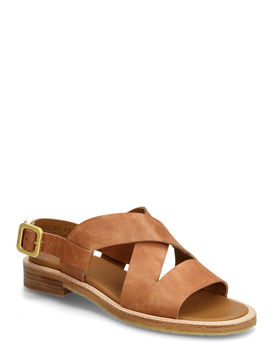 ANGULUS - Sandals - flat - open toe - op - kontsata sandaalid - 3637 tan - 1