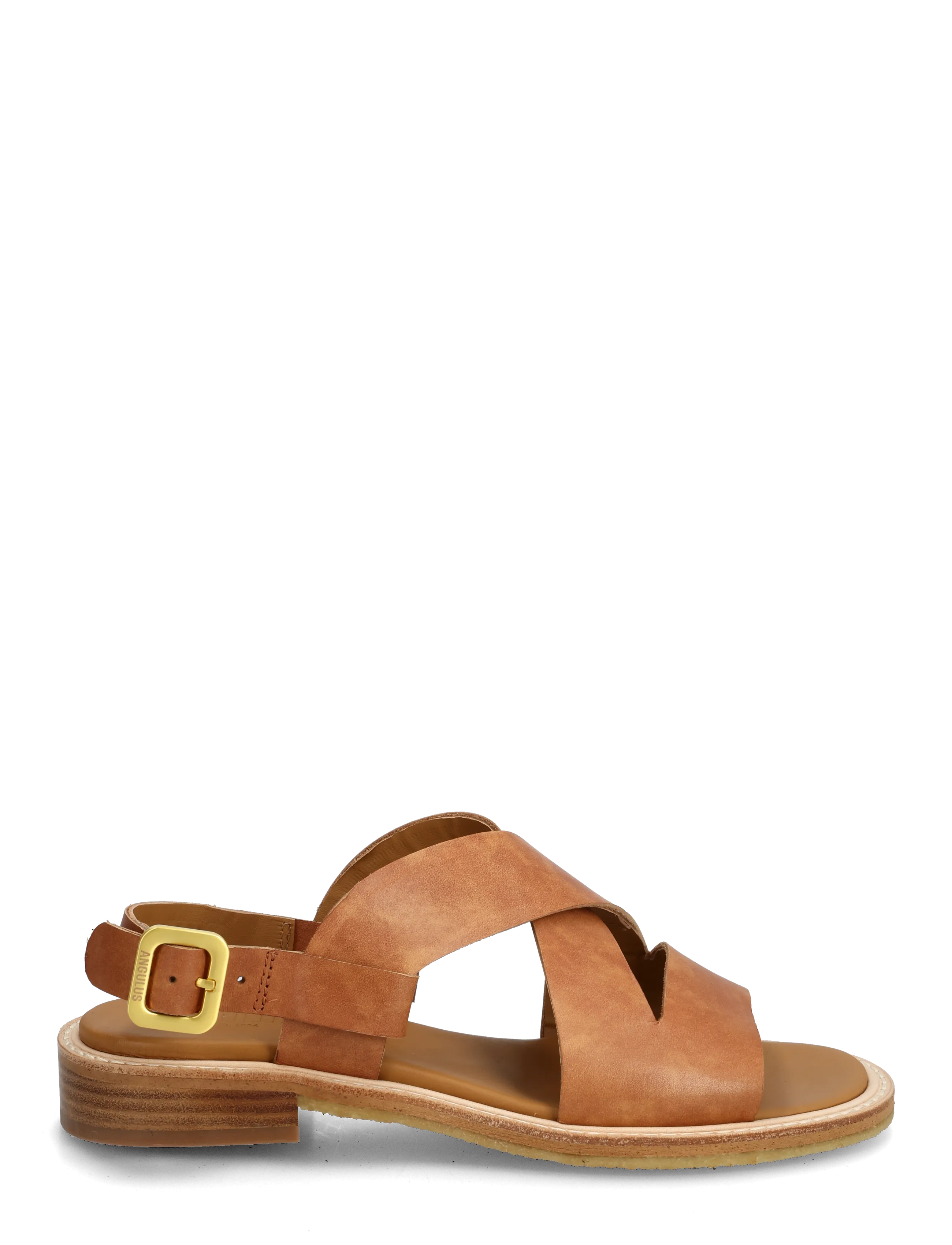 ANGULUS - Sandals - flat  - open toe - op - flache sandalen - 3637 tan - 2