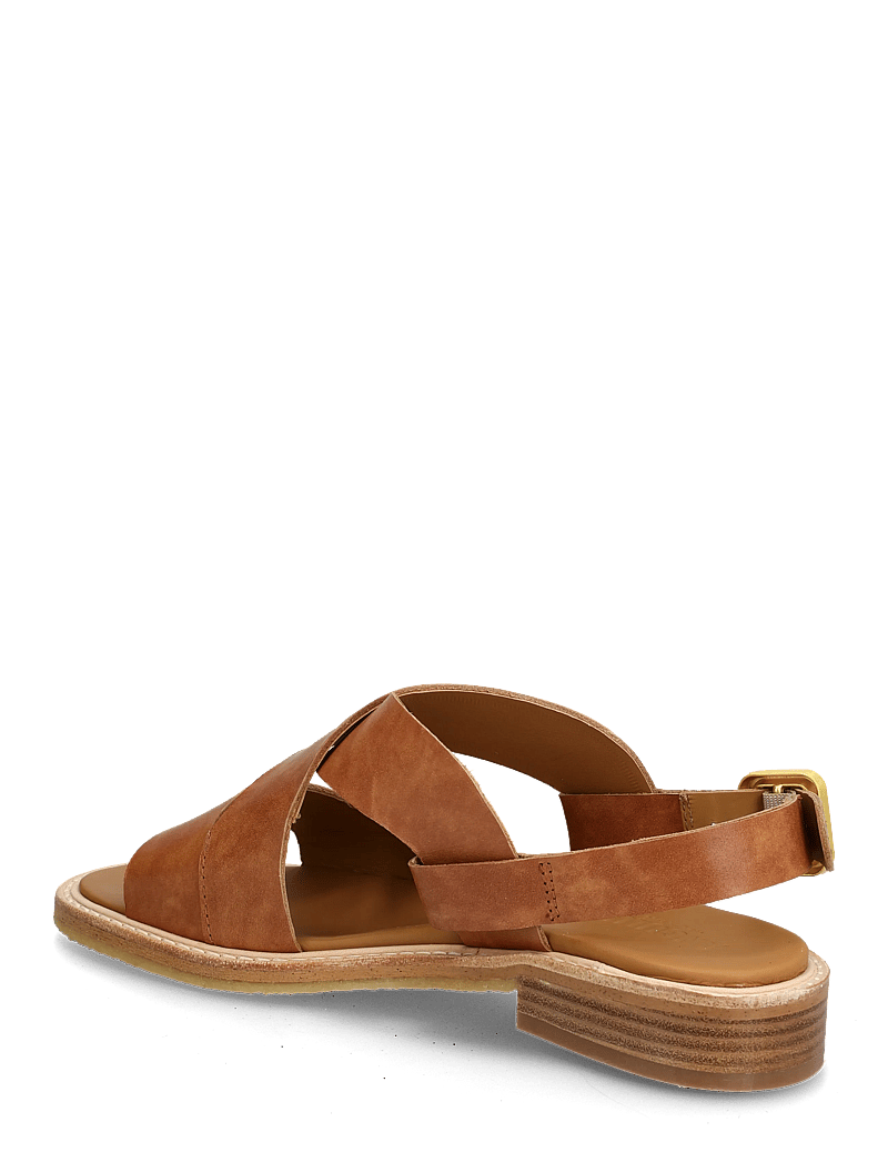 ANGULUS - Sandals - flat - open toe - op - flat sandals - 3637 tan - 3