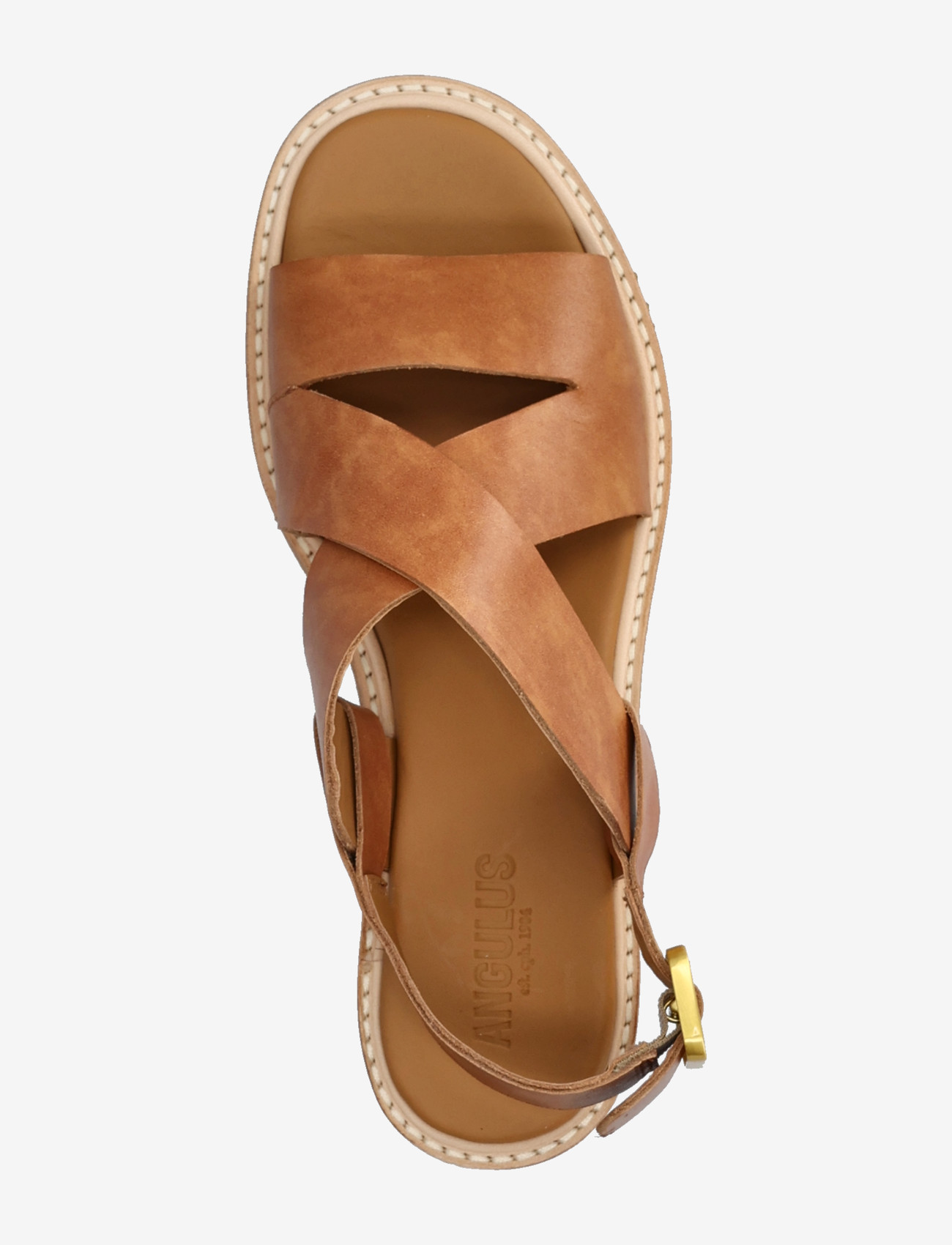 ANGULUS - Sandals - flat  - open toe - op - flat sandals - 3637 tan - 4