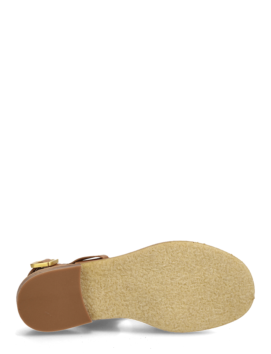 ANGULUS - Sandals - flat - open toe - op - kontsata sandaalid - 3637 tan - 5