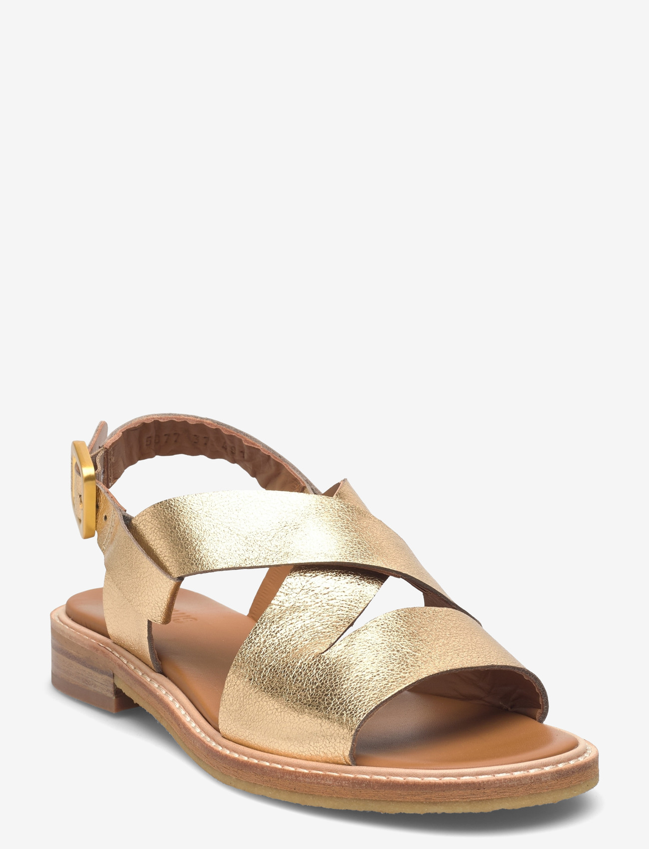 ANGULUS - Sandals - flat  - open toe - op - flade sandaler - 3643 gold - 0