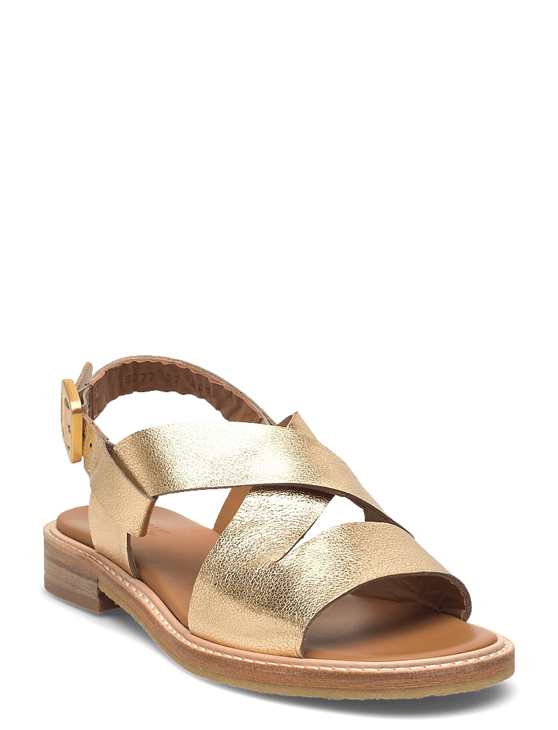 ANGULUS - Sandals - flat - open toe - op - flade sandaler - 3643 gold - 0