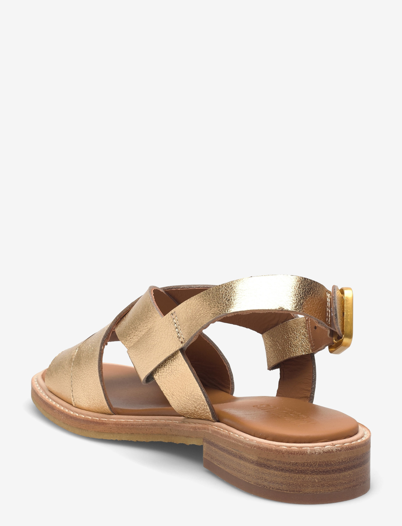 ANGULUS - Sandals - flat  - open toe - op - flade sandaler - 3643 gold - 2