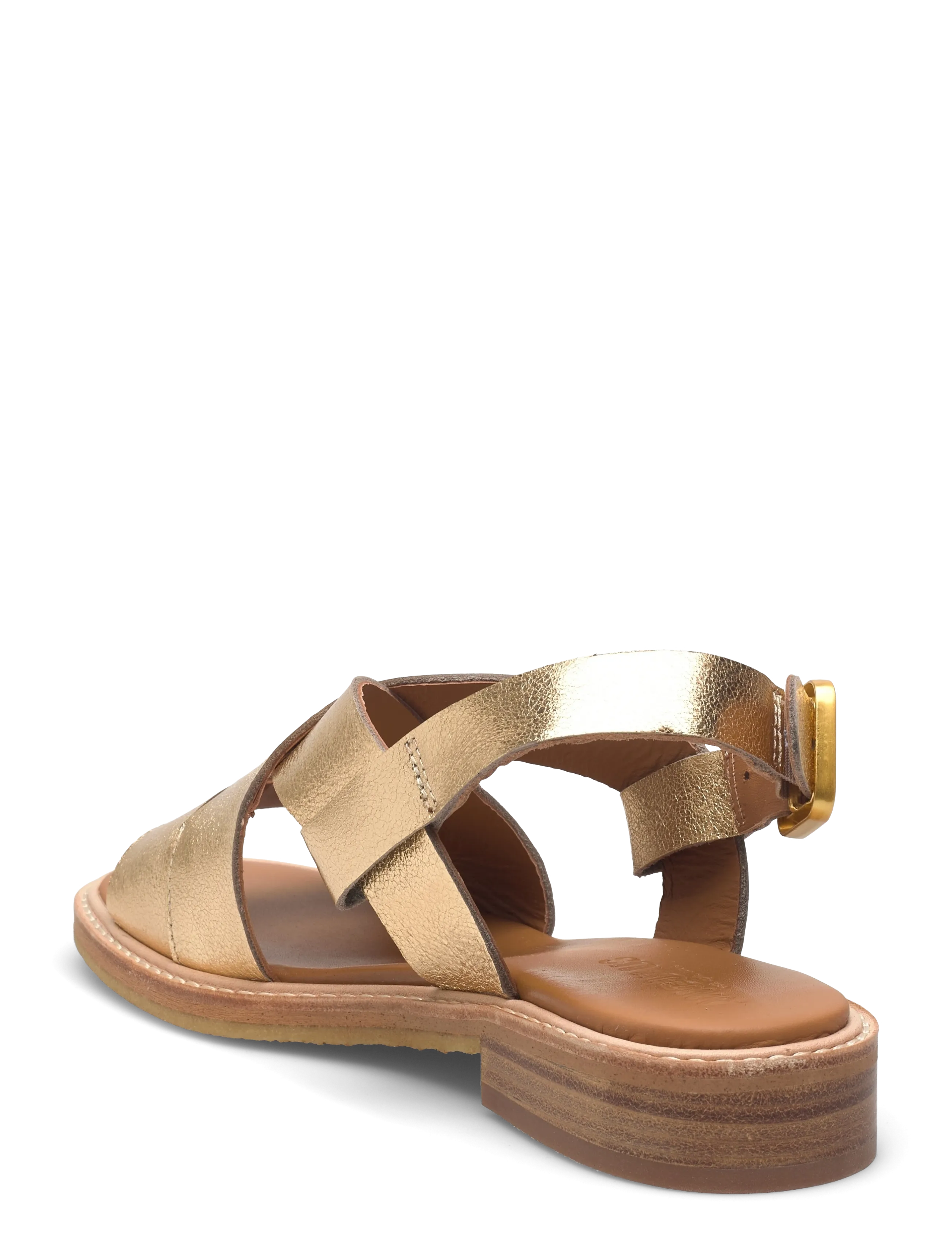 ANGULUS - Sandals - flat  - open toe - op - kontsata sandaalid - 3643 gold - 2