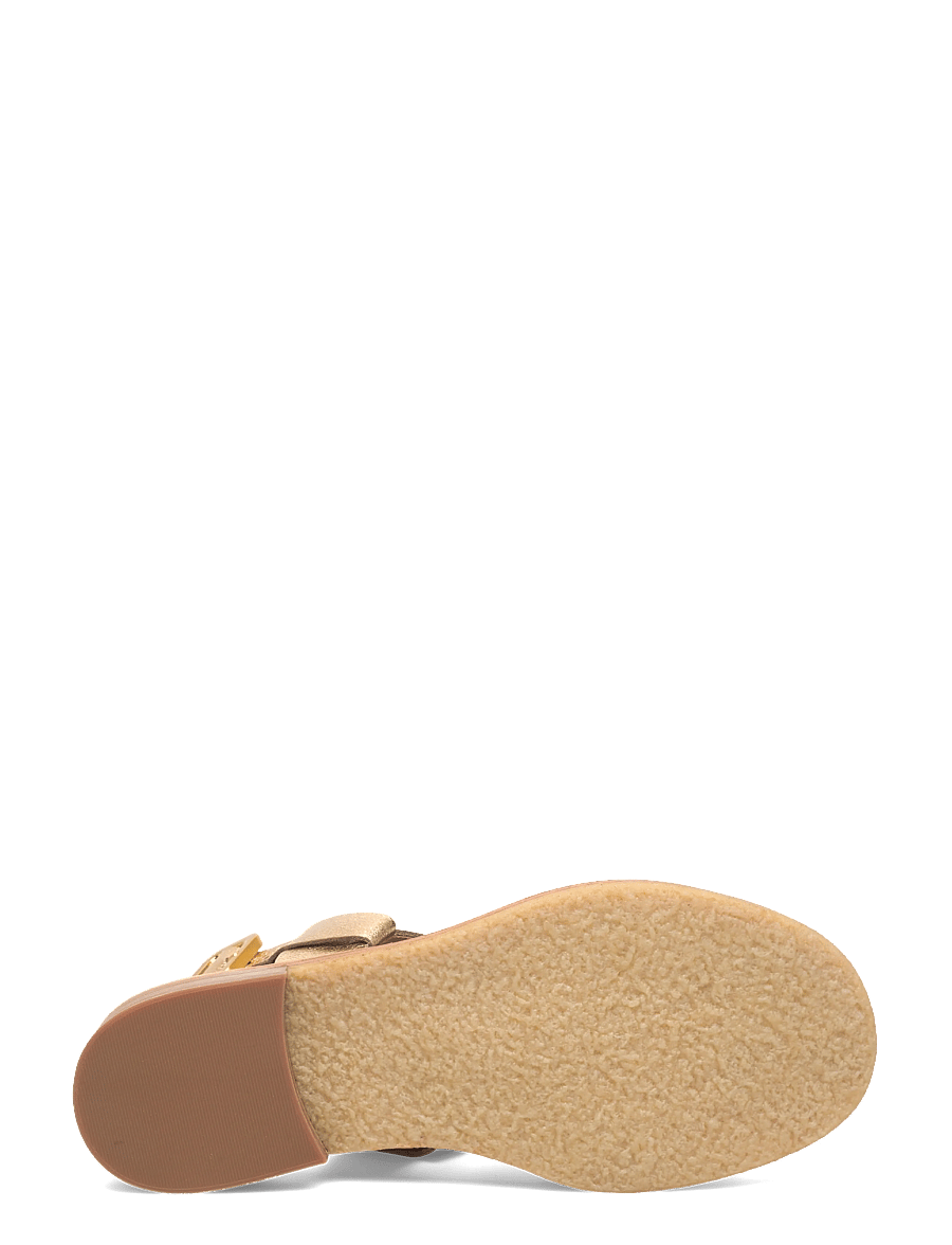 ANGULUS - Sandals - flat - open toe - op - kontsata sandaalid - 3643 gold - 4