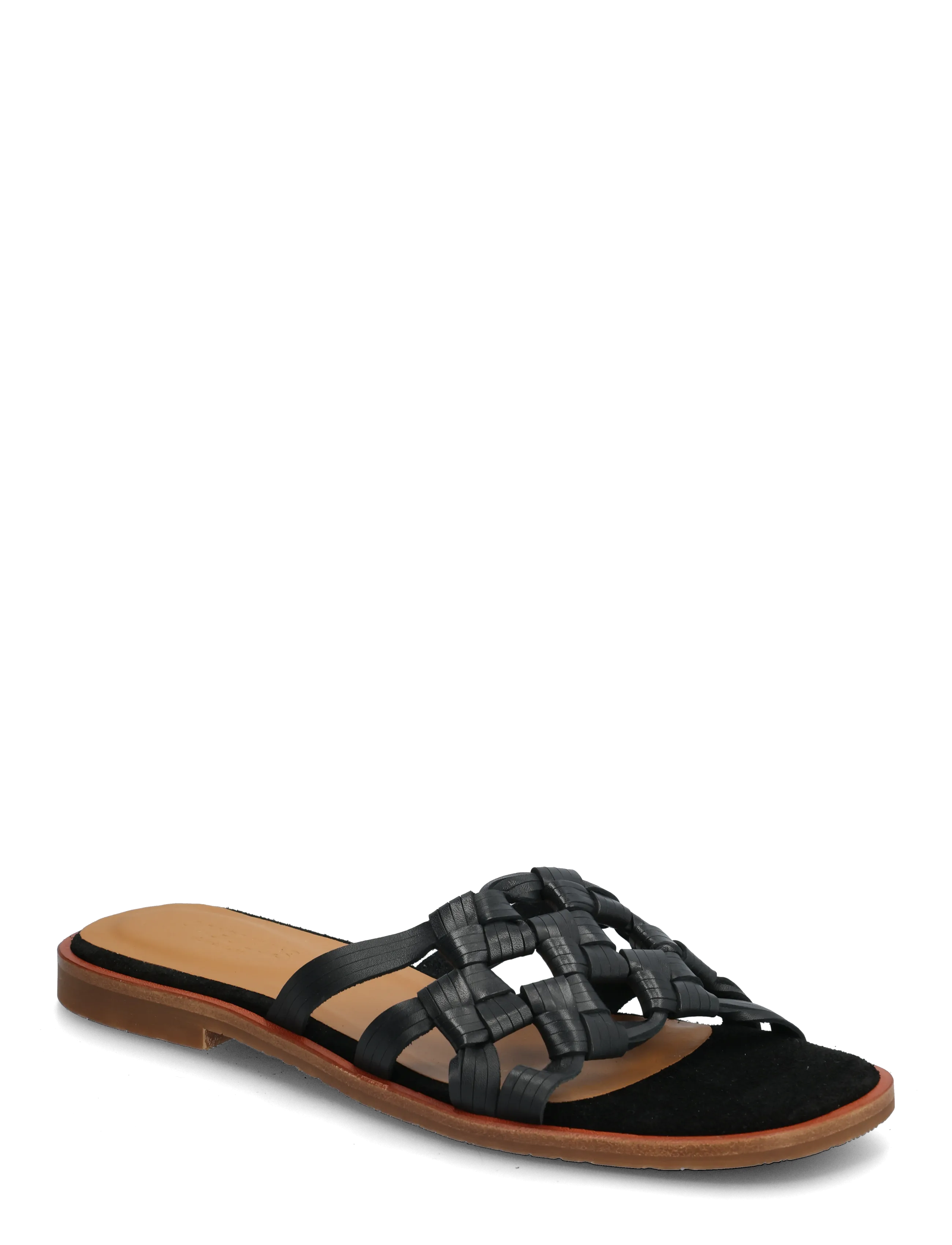 ANGULUS Sandals Flat, 38.5, Sandals, Schwarz - Flat Frauen