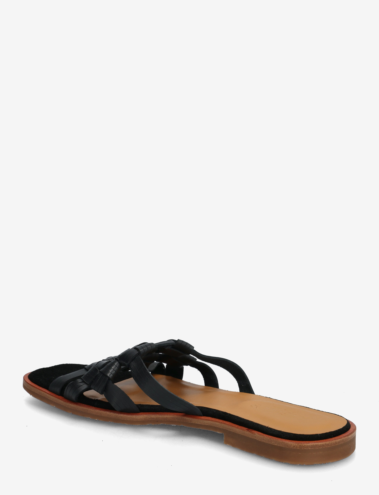 ANGULUS - Sandals - flat - flade sandaler - 4681/1163 black braid/black - 2