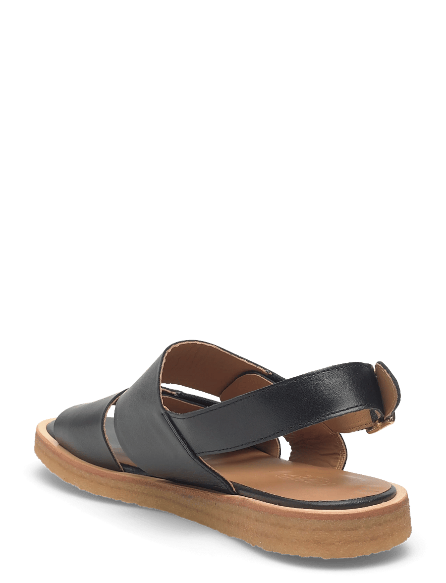 ANGULUS - Sandals - flat - open toe - op - sandales plates - 1604 black - 2