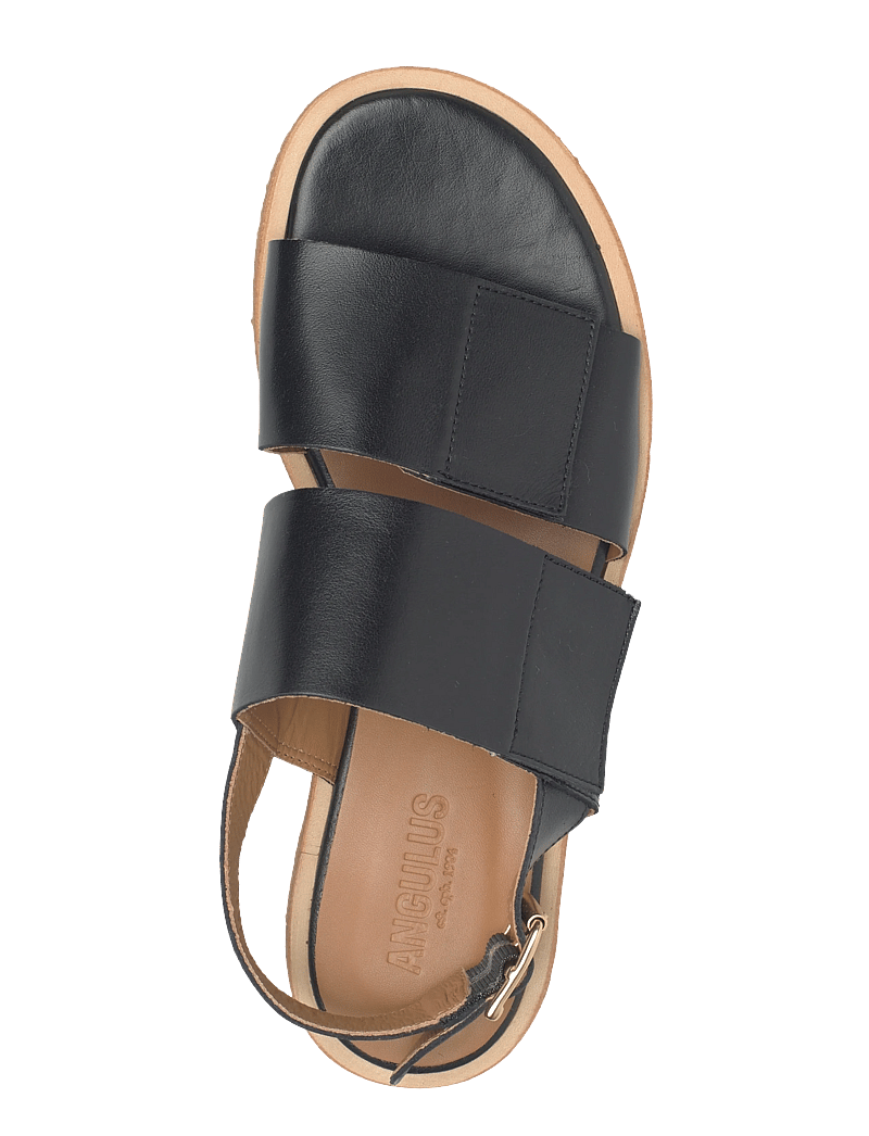ANGULUS - Sandals - flat - open toe - op - flade sandaler - 1604 black - 3