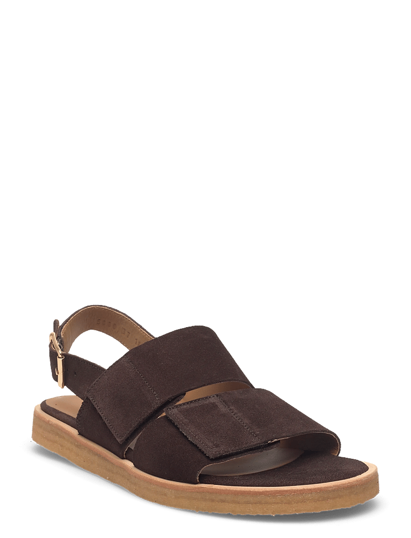 ANGULUS - Sandals - flat - open toe - op - flade sandaler - 2193 dark brown - 0